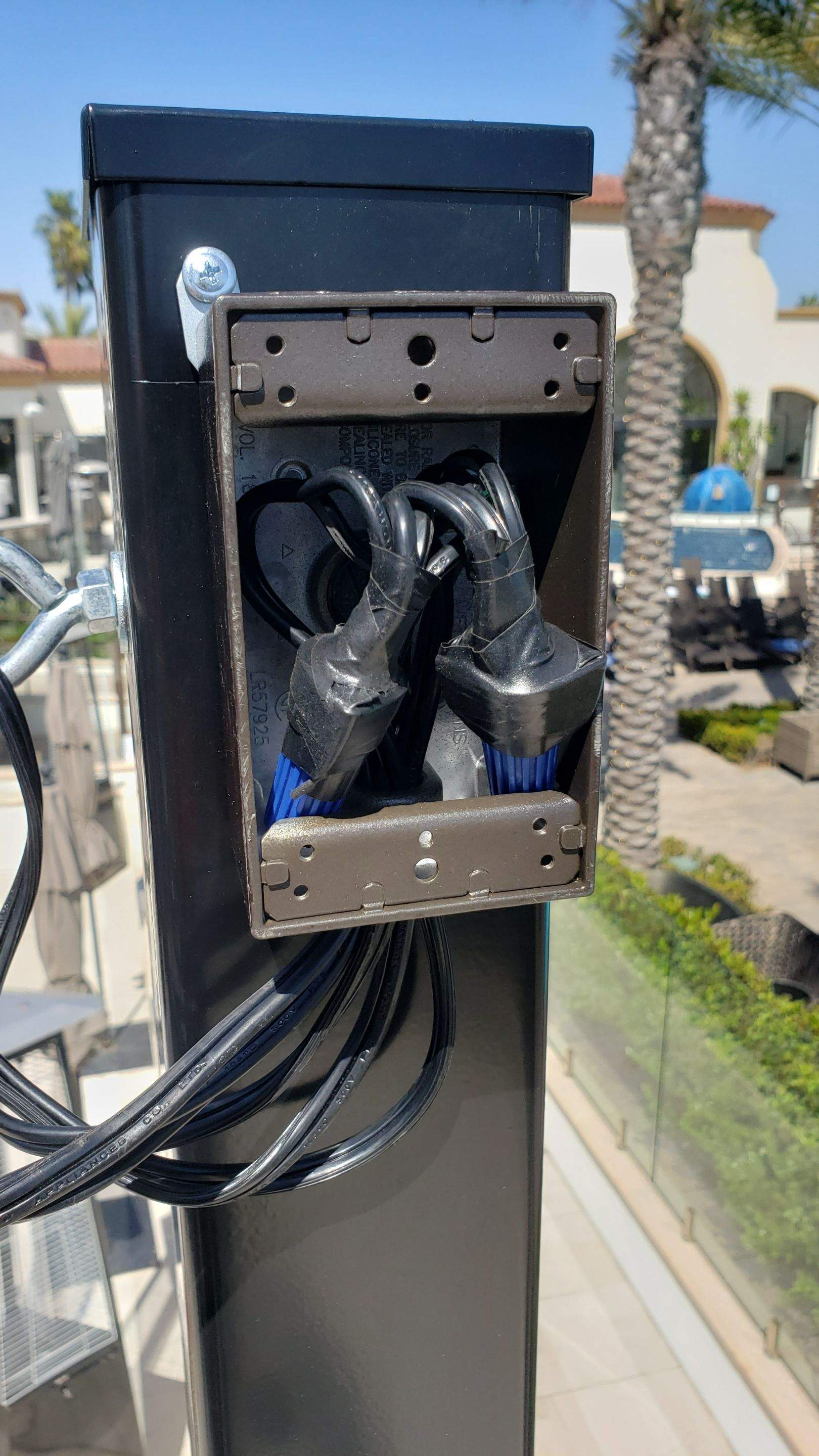 Hilton Waterfront Bistro Light Install by BrightLife Designs llc