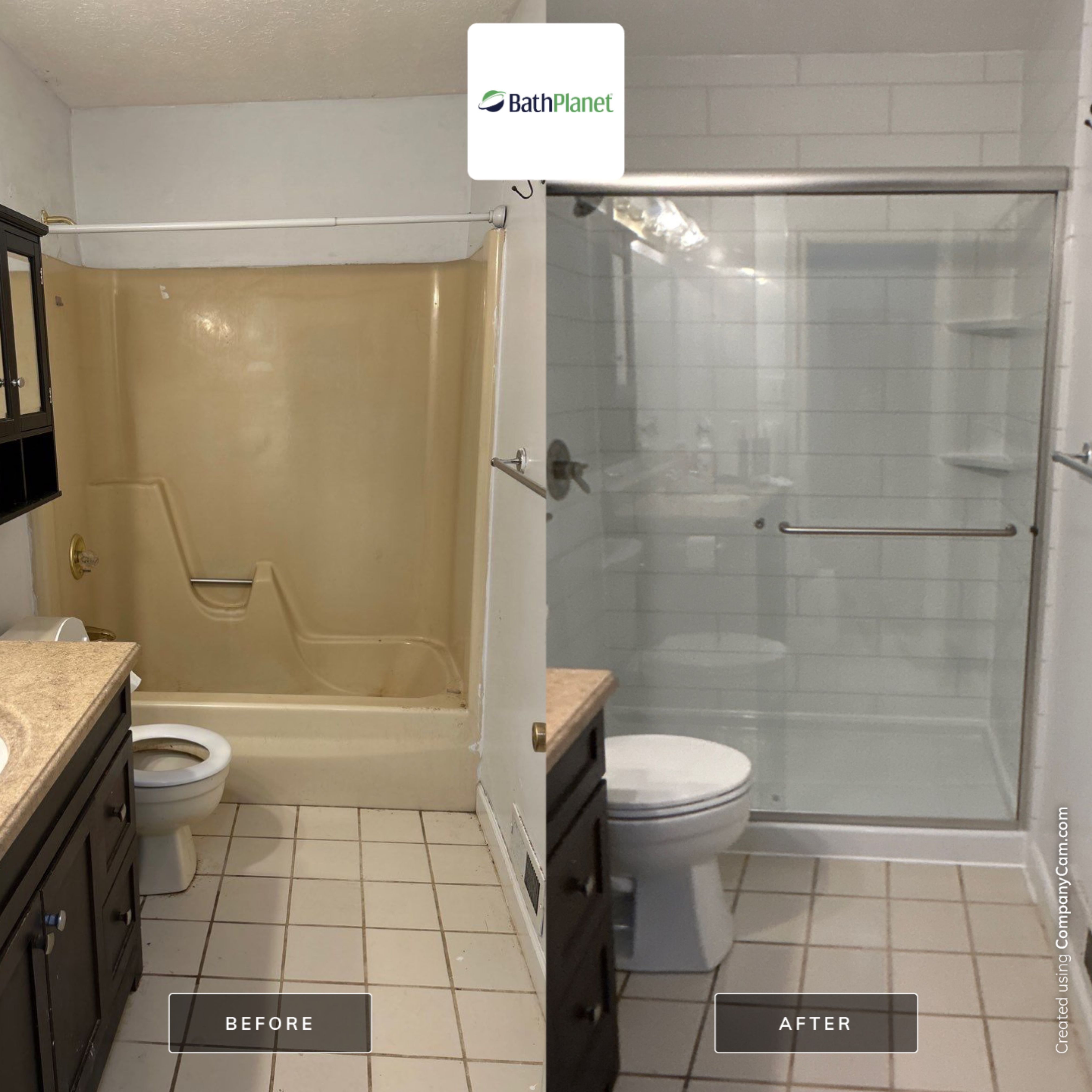 Upgraded Hall Bath by BathPlanet SW Virginia