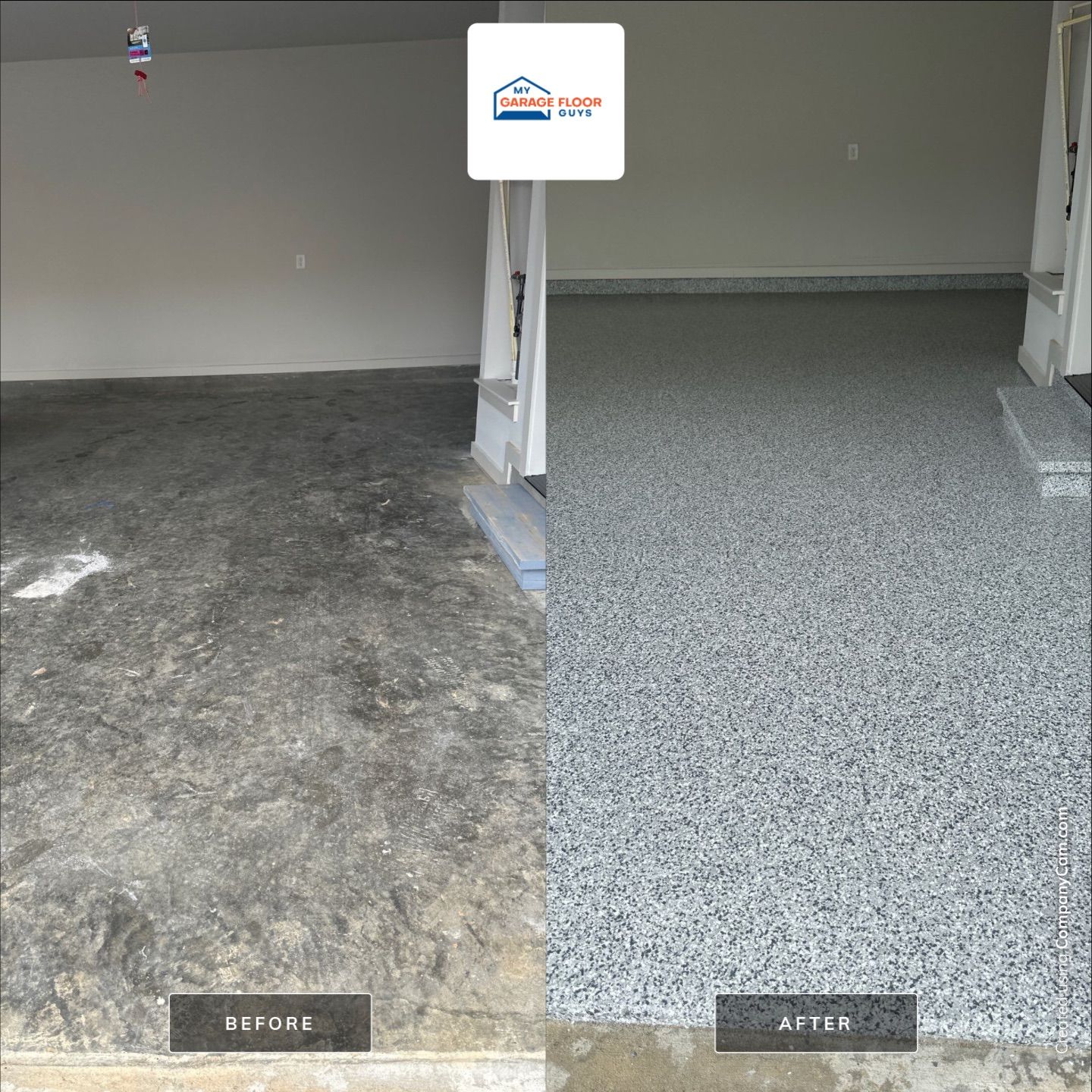 Garage Floor Coating using Gravel by My Garage Floor Guys