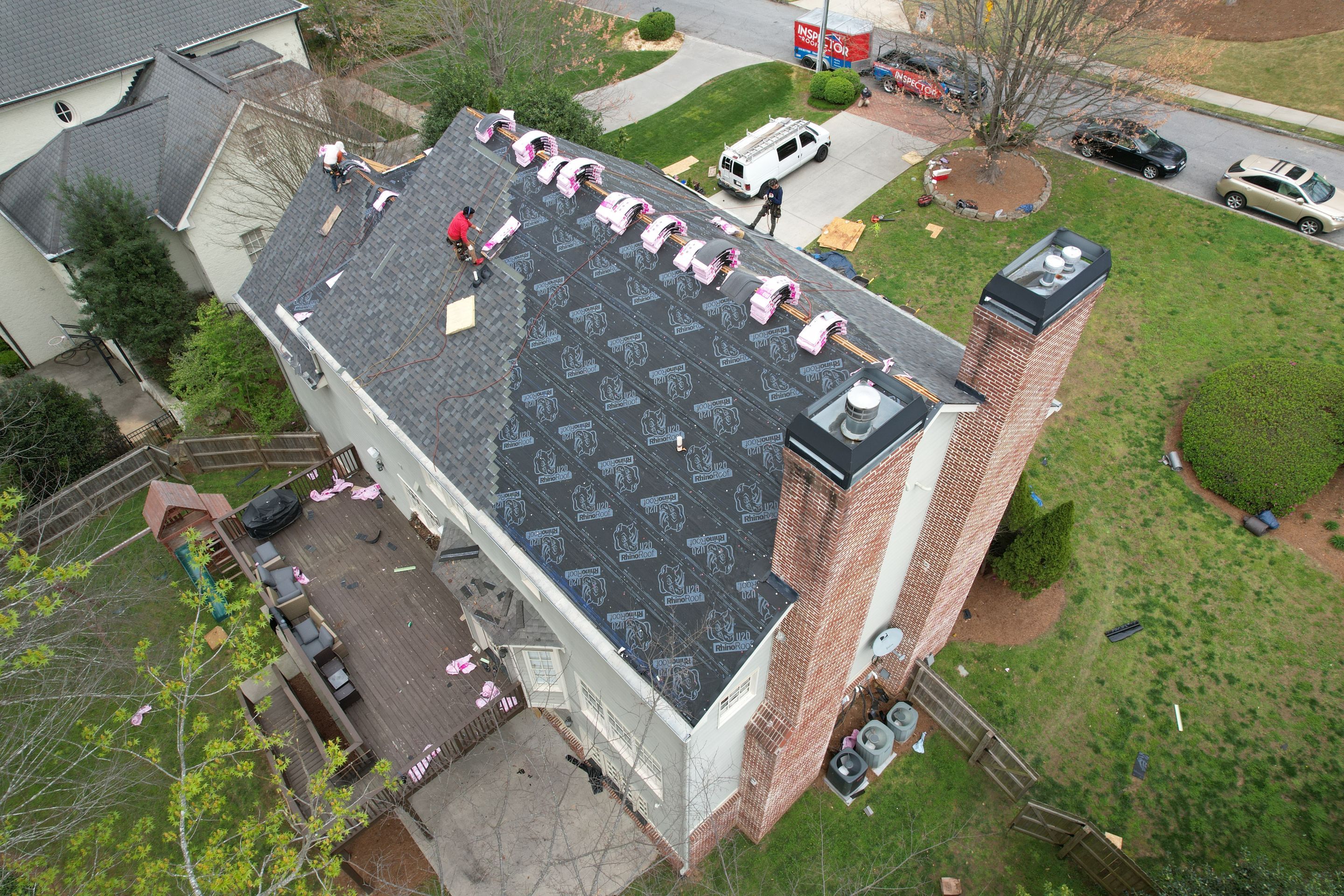 Residential Roofing Installation using Owens Corning by Inspector Roofing and Restoration