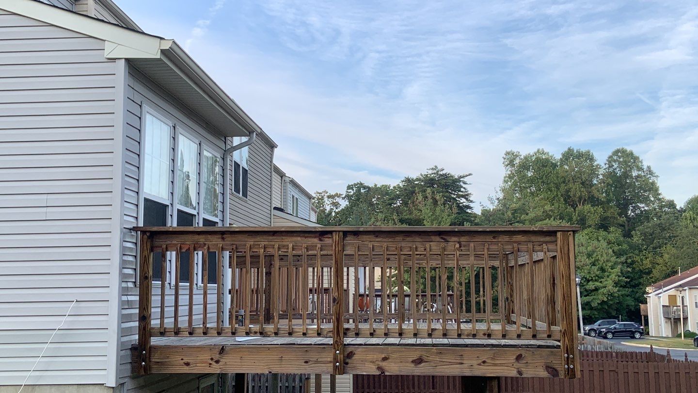 Deck Refinishing using Powerwasher by A1 NERDY HOMES LLC