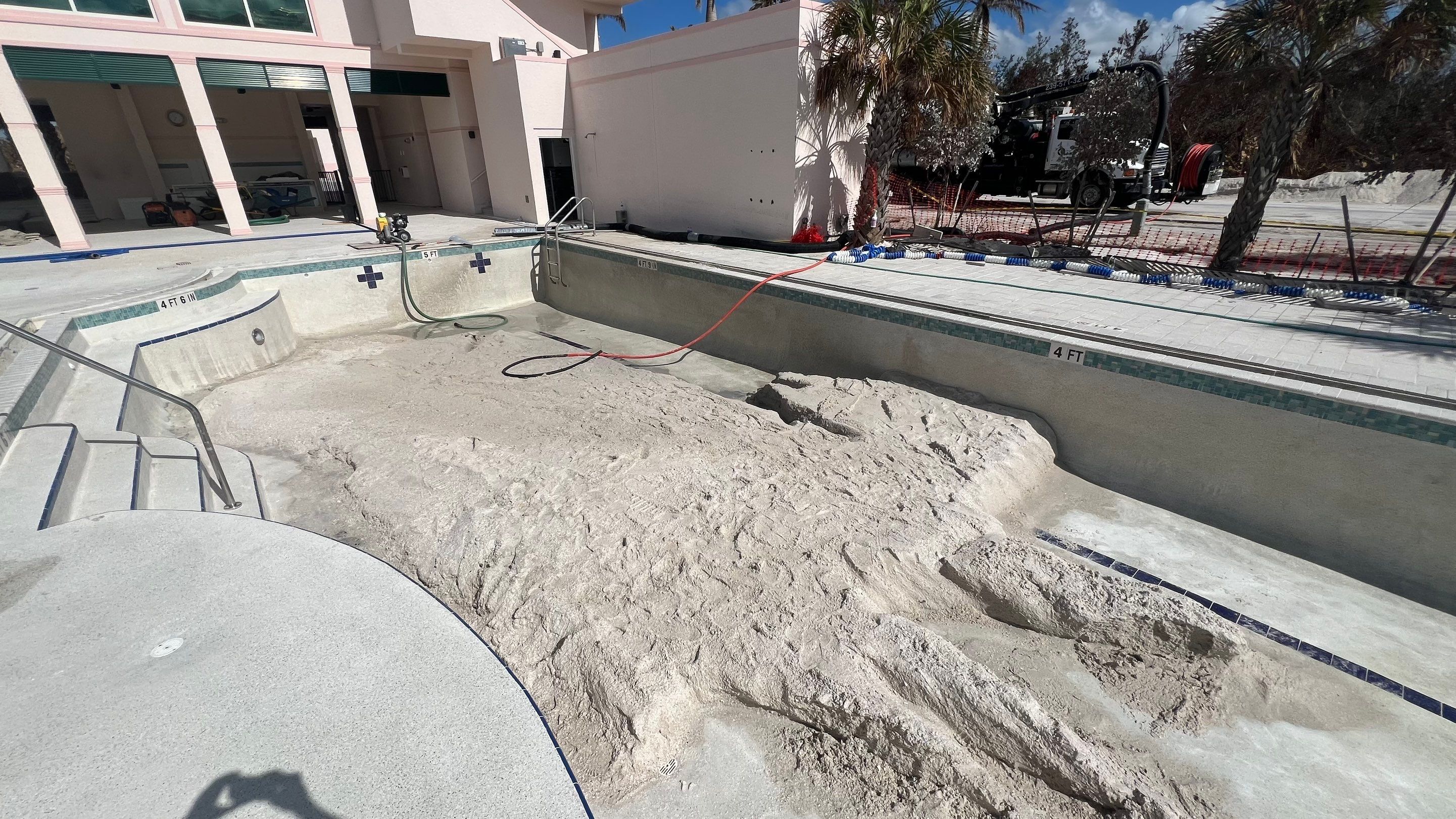 Beachside Community Club Pool Cleanout by APS Power & Water