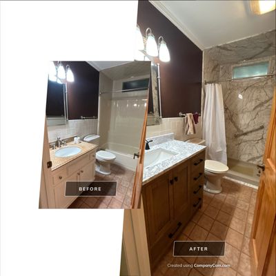 Tub to Shower w Window