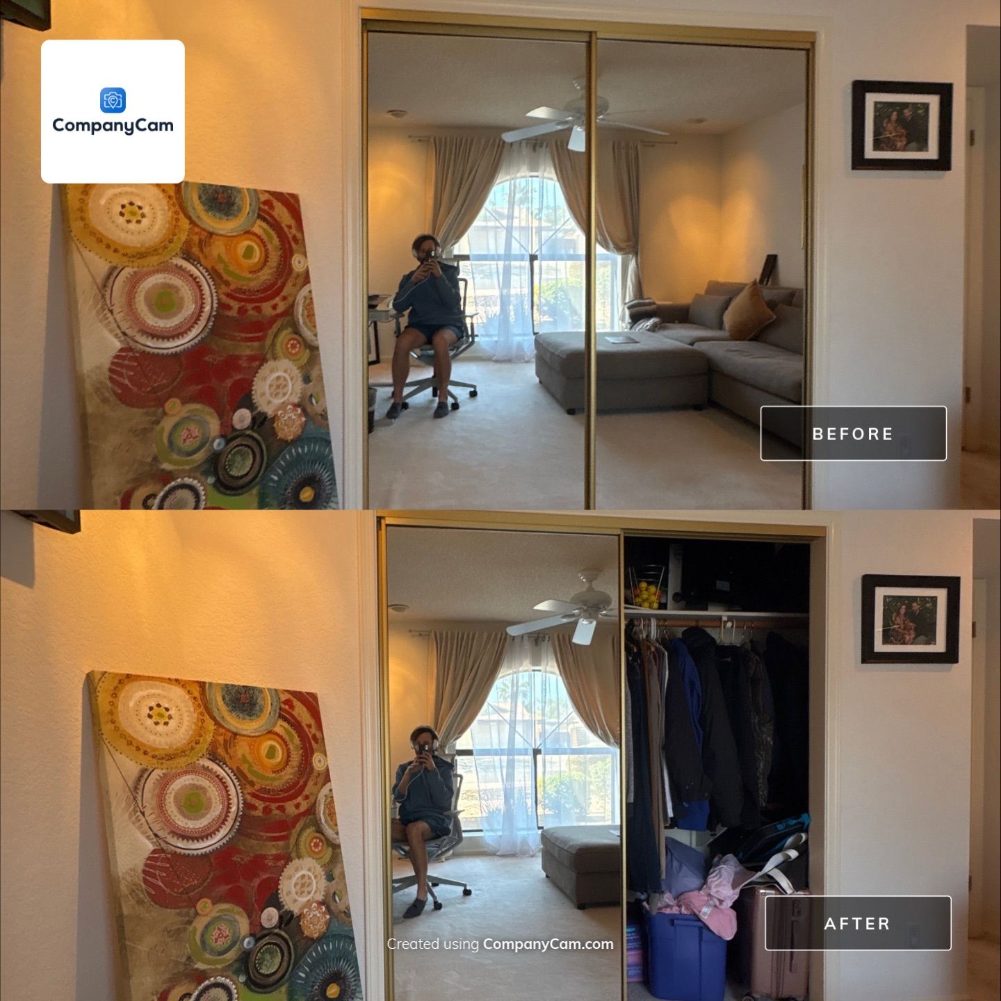 Carpet Installation using james hardy by CompanyCam Sales Demo