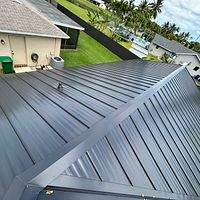 24ga 1" Nail-Strip Matte Black by Total Roofing System The Metal Roof Experts