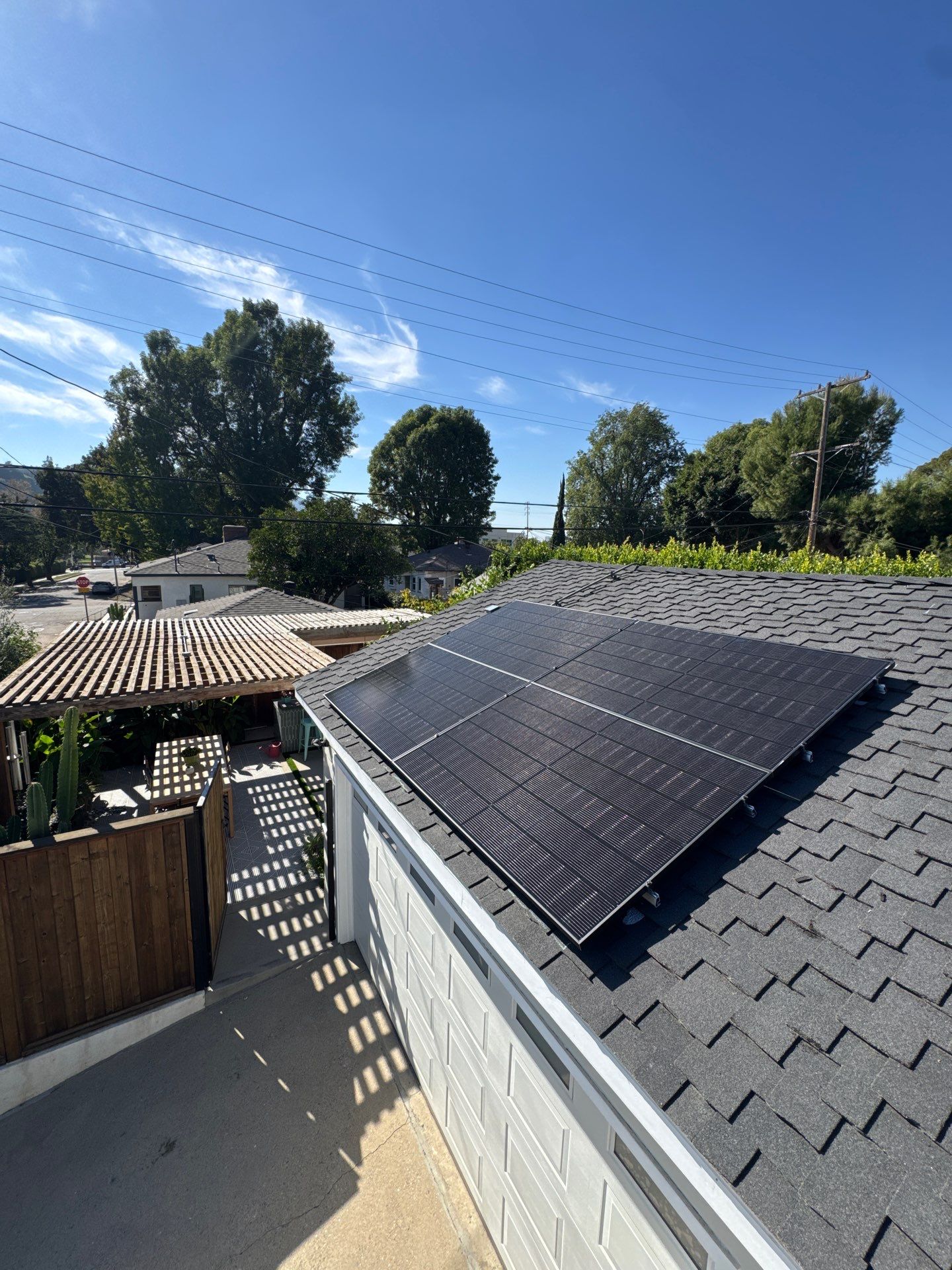 Glendale Residential Solar Installation with Enphase Microinverters on Shingle Roof by AWS Solar