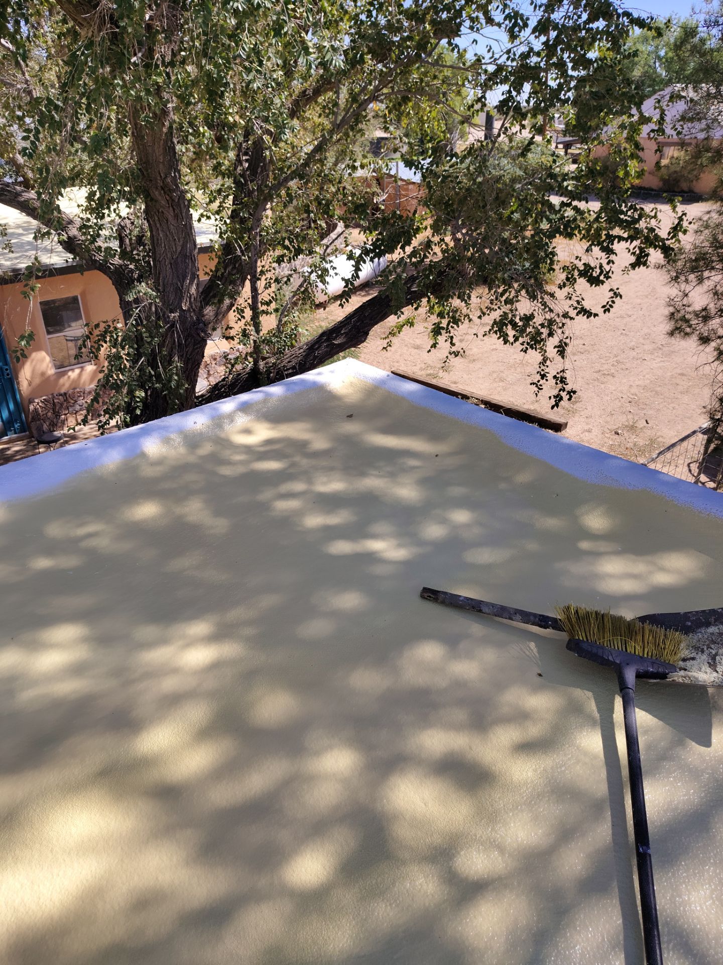 Residential roof application by SPF Services 