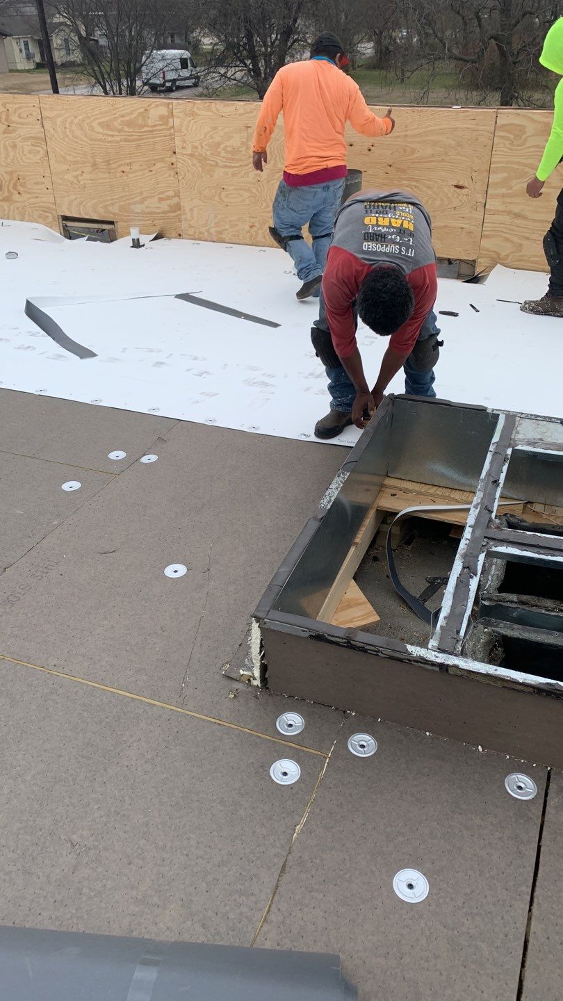 Full Commercial Roof Replacement using GAF Products in Anna Texas by Elite Roofing LLC