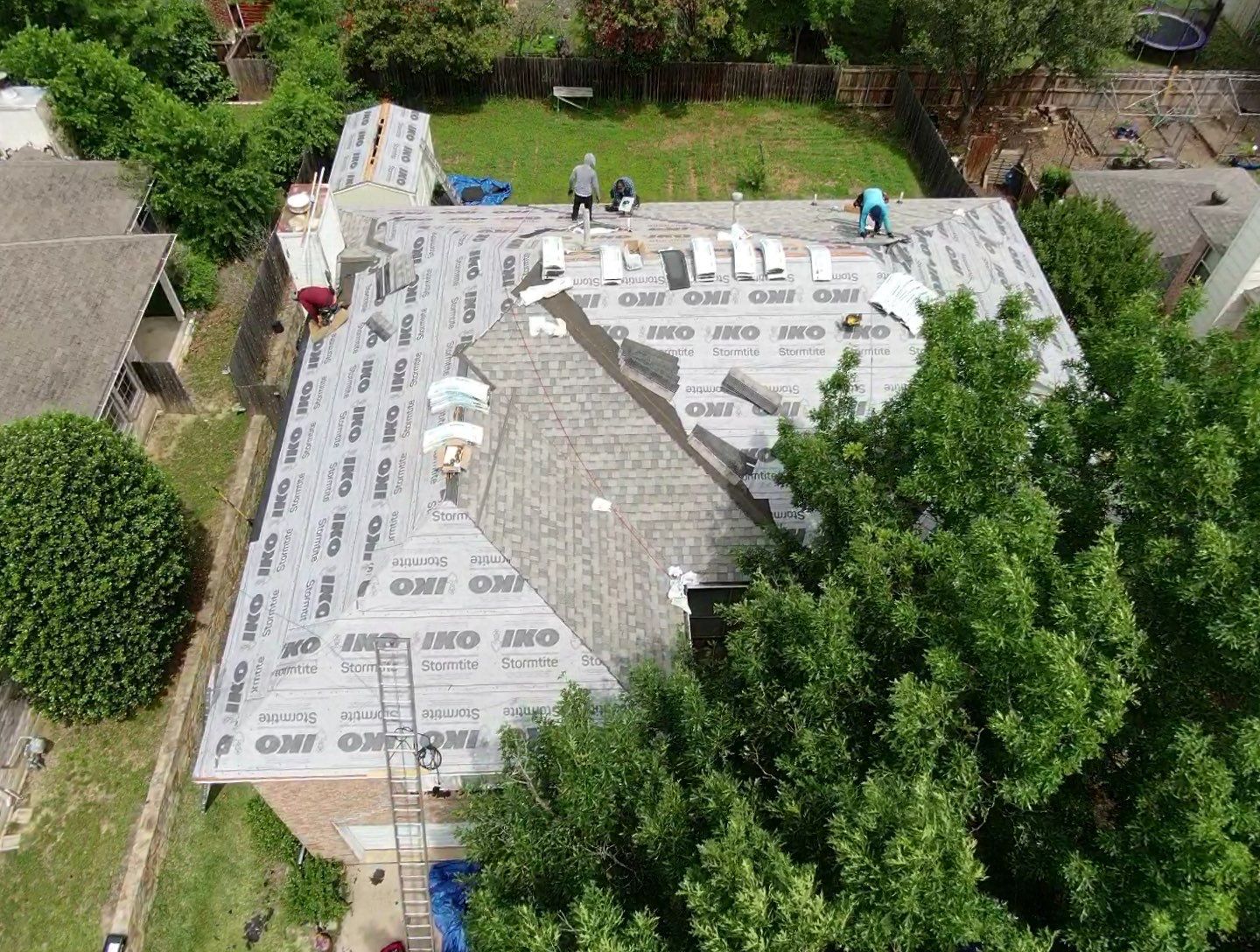 Residential Roofing Installation using Iko Dynasty Biscayne Bay Color by Becker Roofing and Exteriors