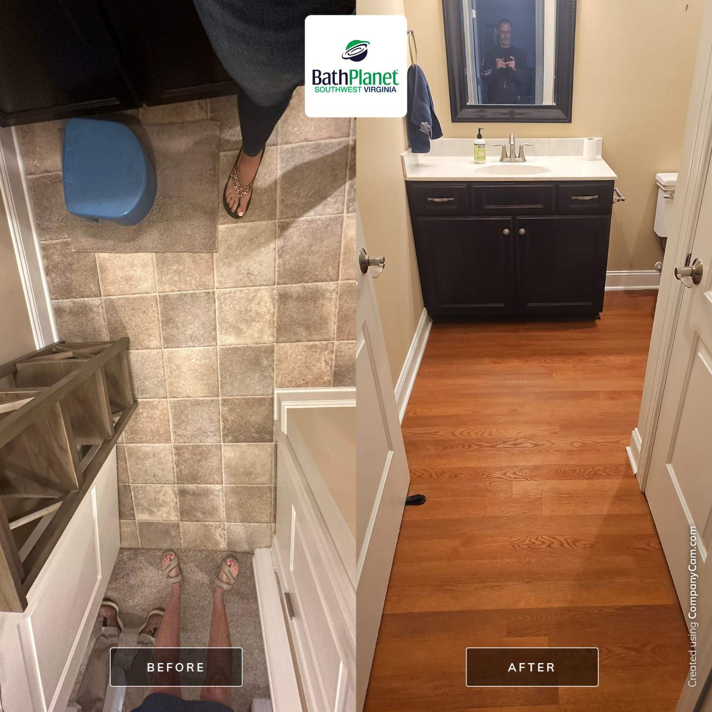 Tub Upgrade & Flooring by BathPlanet SW Virginia