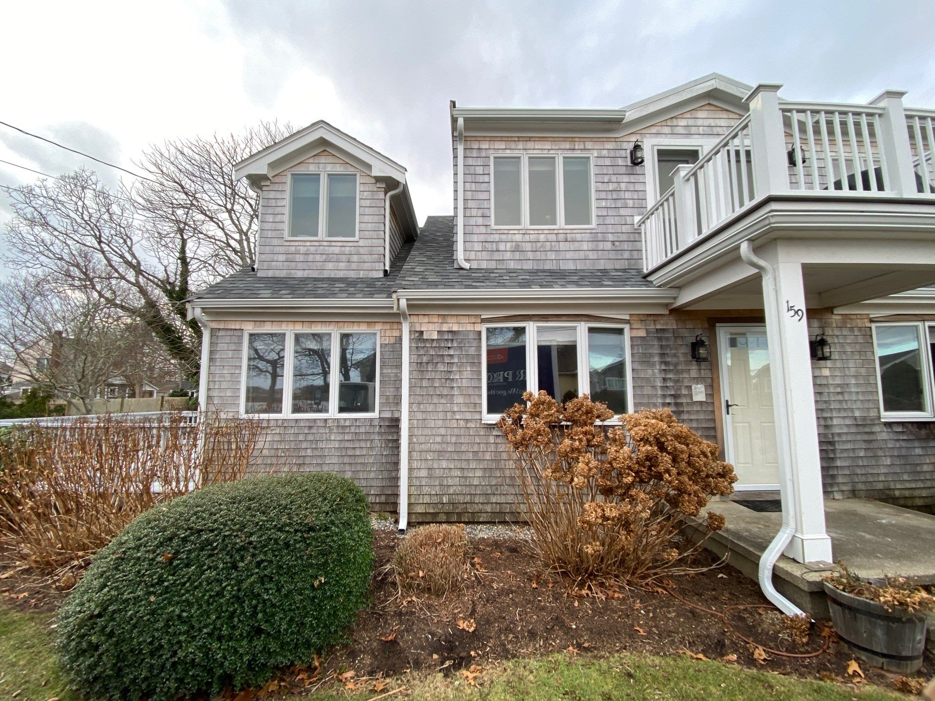 Gutter Installation using 5" K-Style Aluminum Gutter in Falmouth, MA. by Gutter Pro Enterprises
