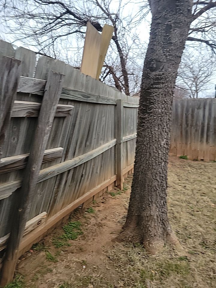Fence , Concrete Pads , and Tree Removal by Clays Services Inc