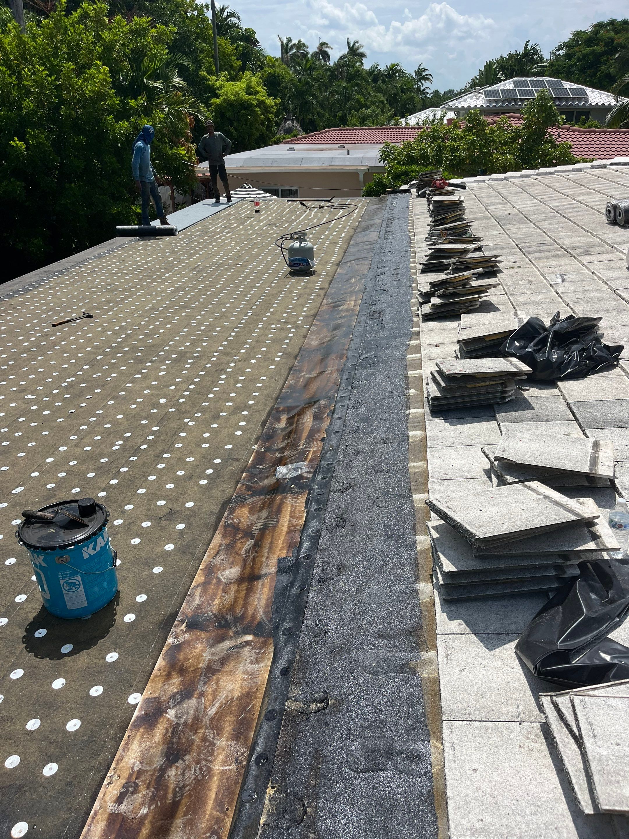 Residential Flat Roof Repair by The Goat Contractor ( Giampri Corp)