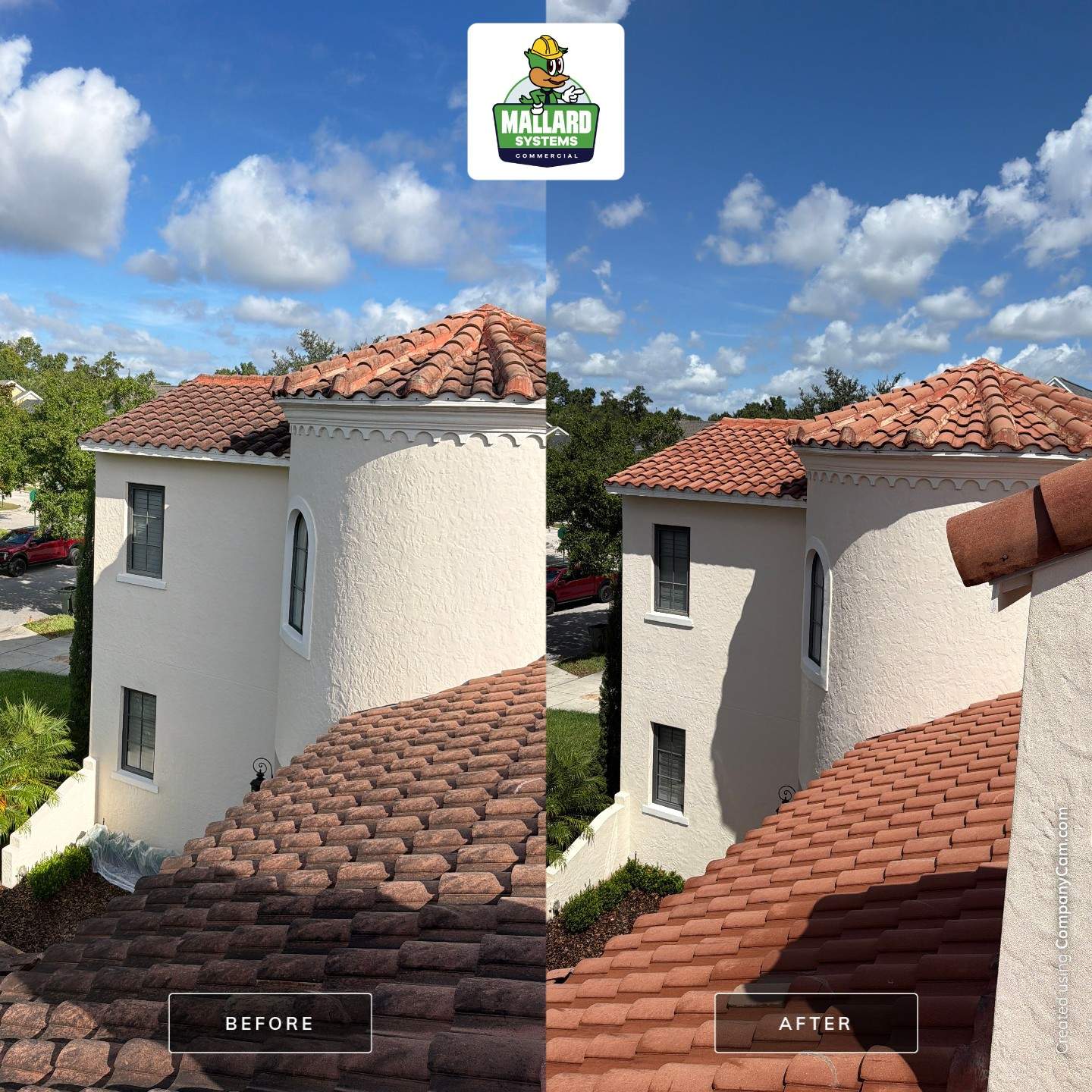 Tile Roof Cleaning in Celebration by Mallard Systems