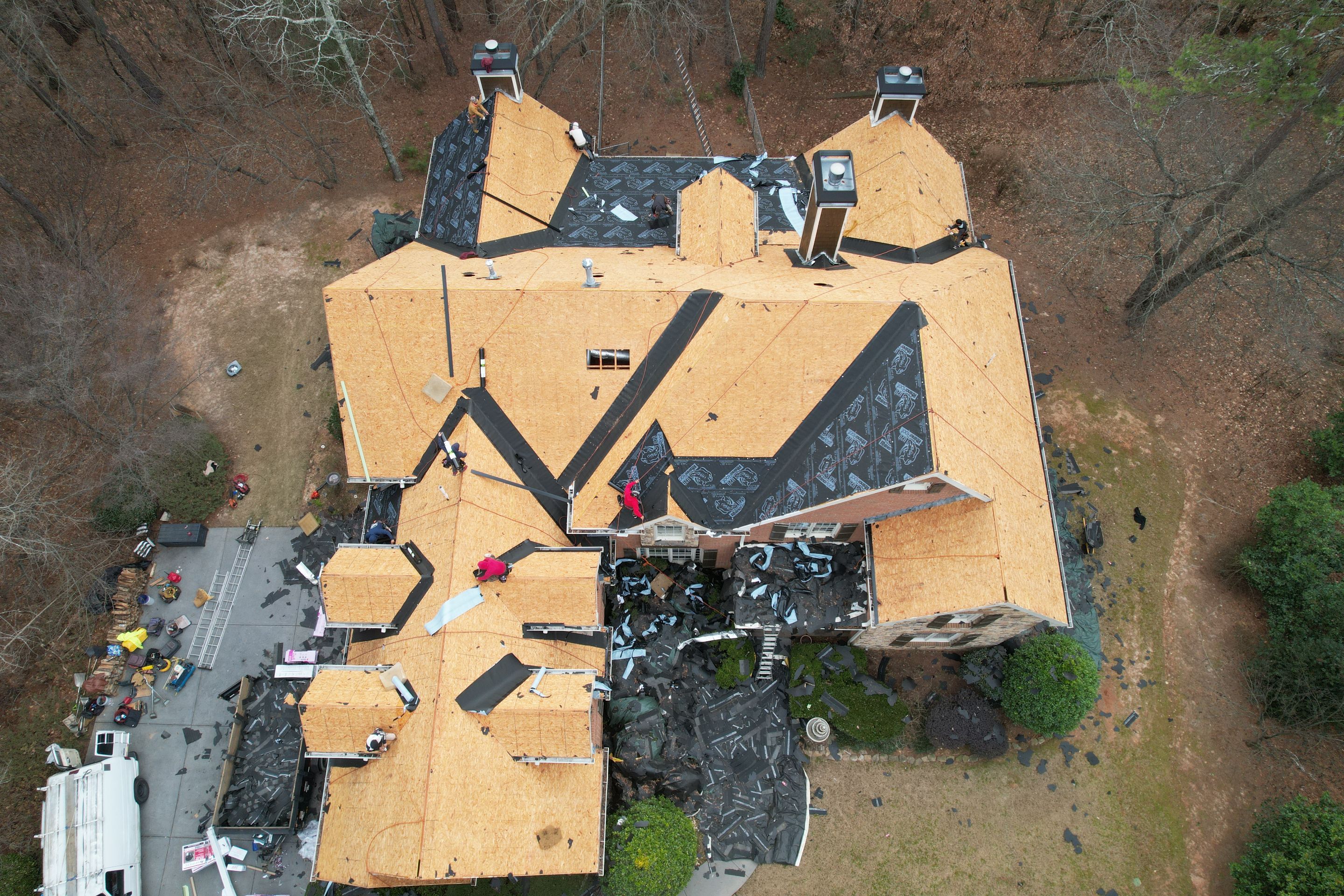 Residential Roofing Installation using Owens Corning by Inspector Roofing and Restoration