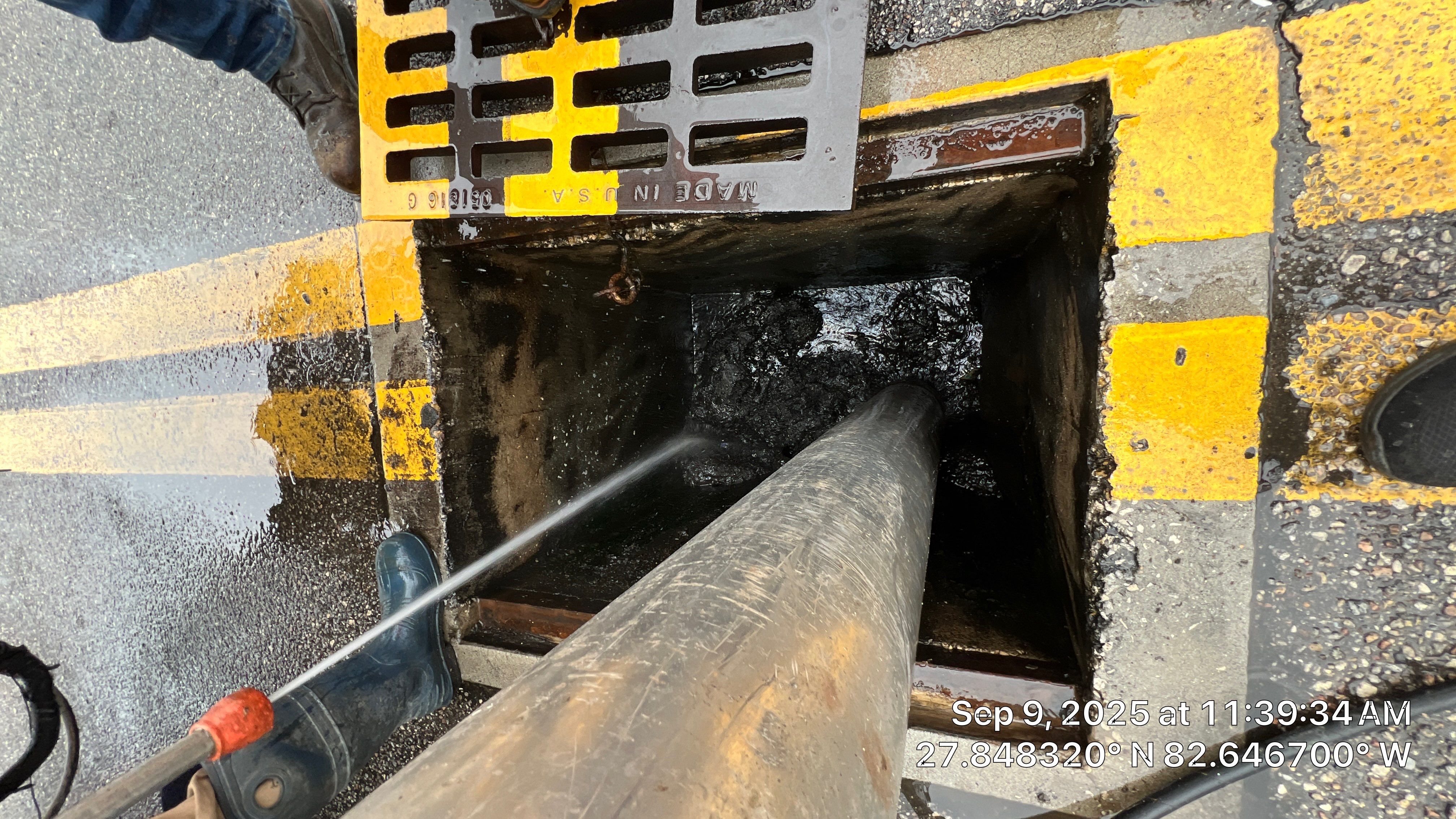 St. Petersburg 7-Eleven Stormwater System Cleaning by Don Mar, Inc. Storm Water Solutions