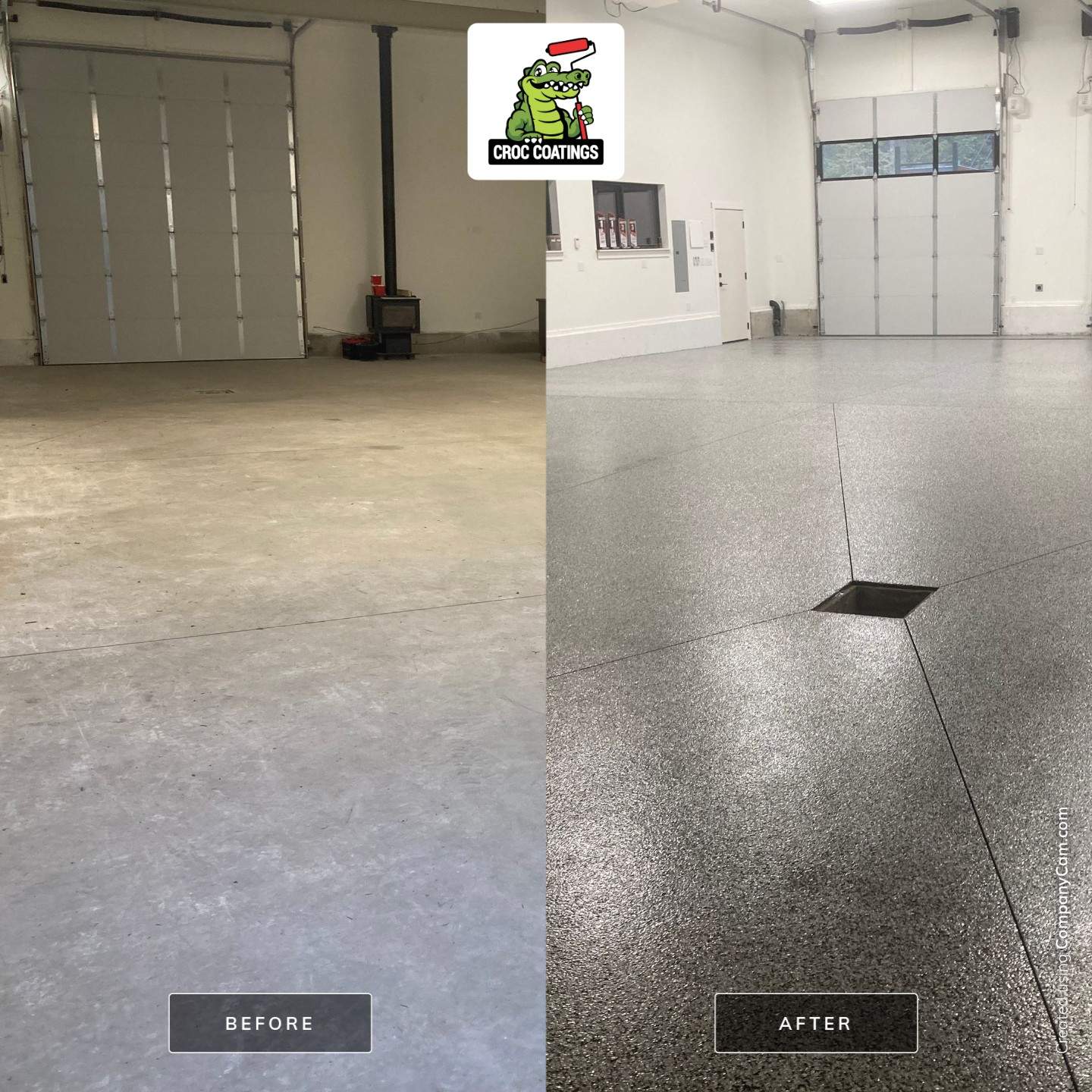 Garage Transformation using Domino and the Penntek Evolution System by Croc Coatings, LLC