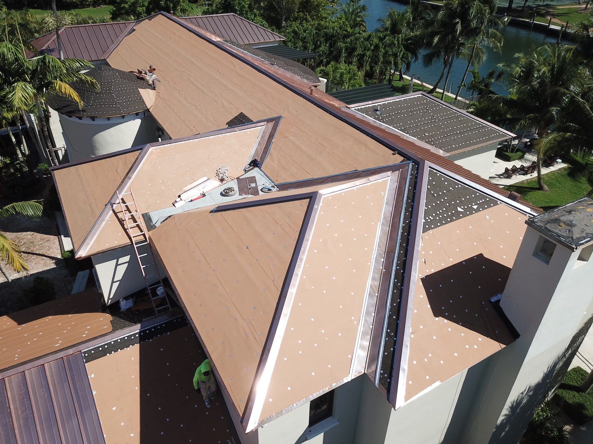 Metal Roof - Copper by Istueta Roofing