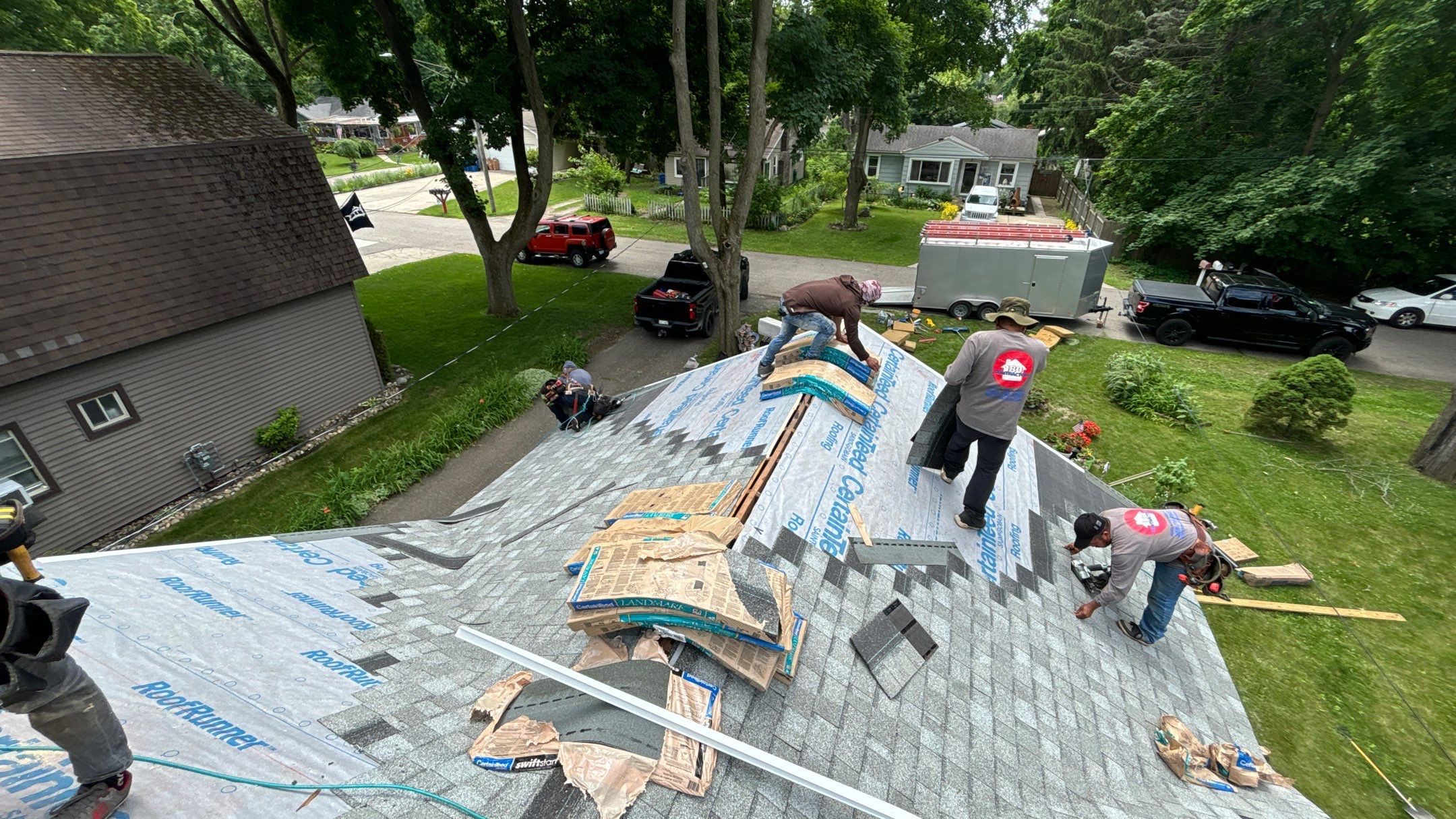 Roof Replacement using CertainTeed Landmark by 180 Contractors
