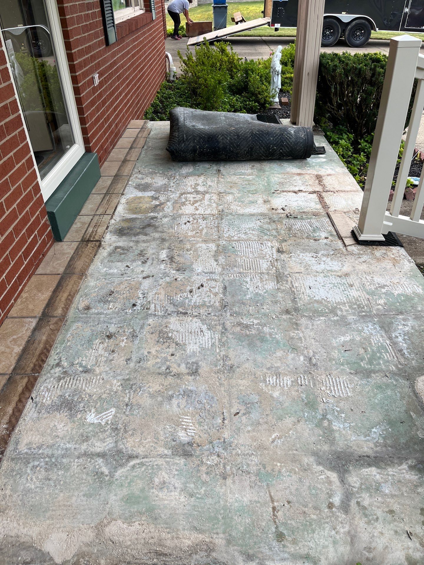 Porch + Garage Project in South Park Township by Floors in a Day, Inc