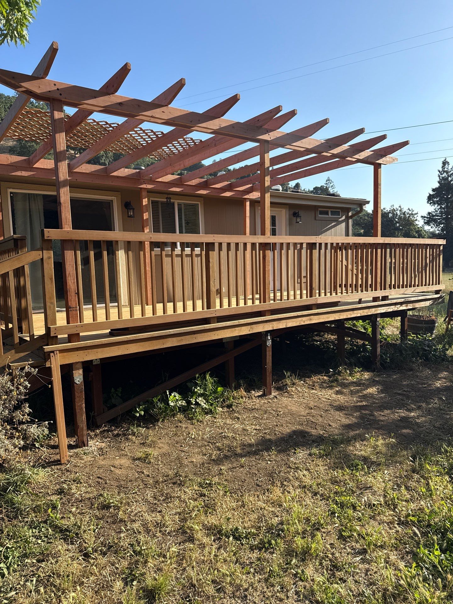 New Shade Cover for existing Porch by JRS Construction