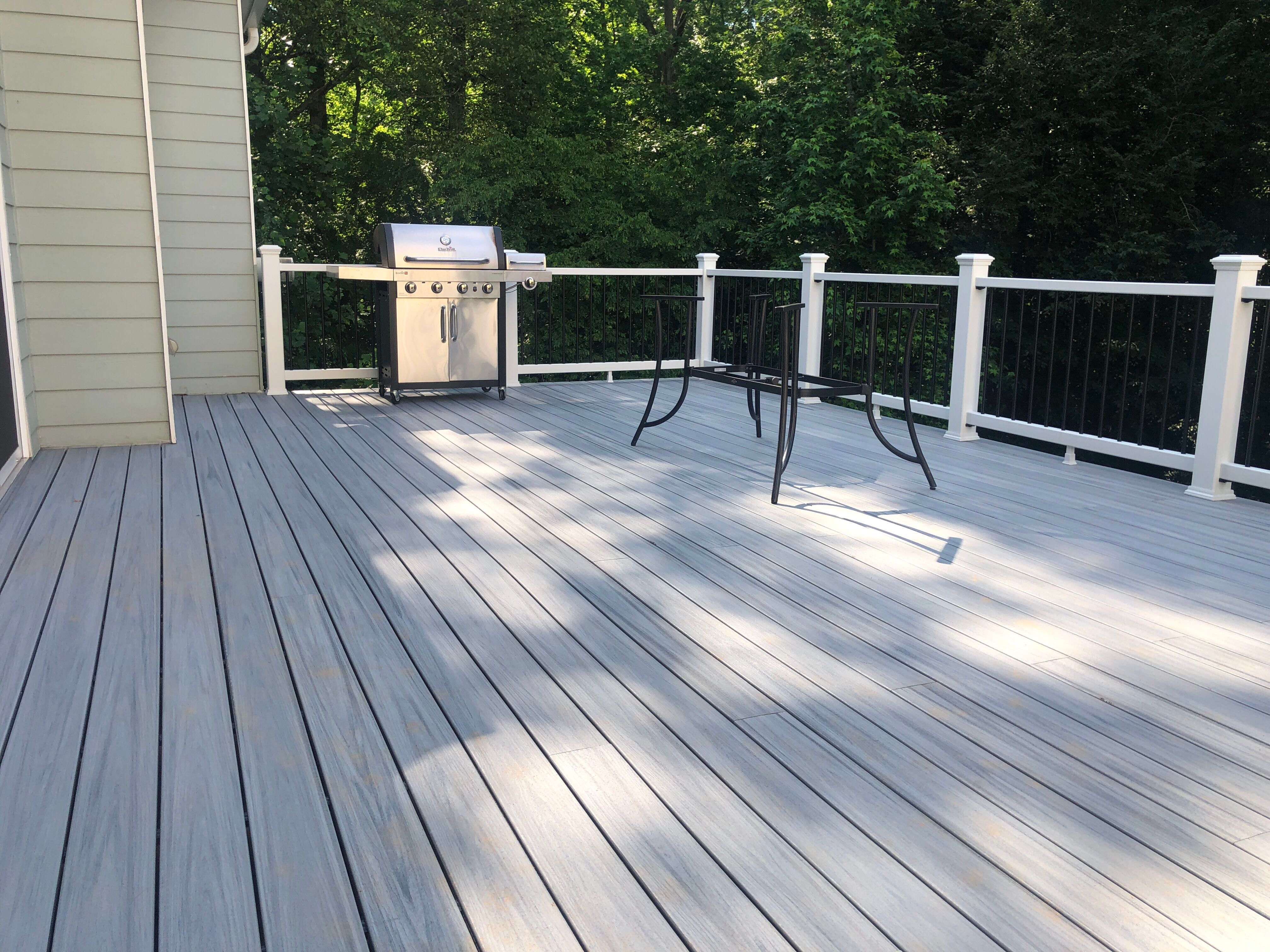 Composite Deck Replacement and Stamped Concrete Patio in Kennesaw by Swift Home Renovations