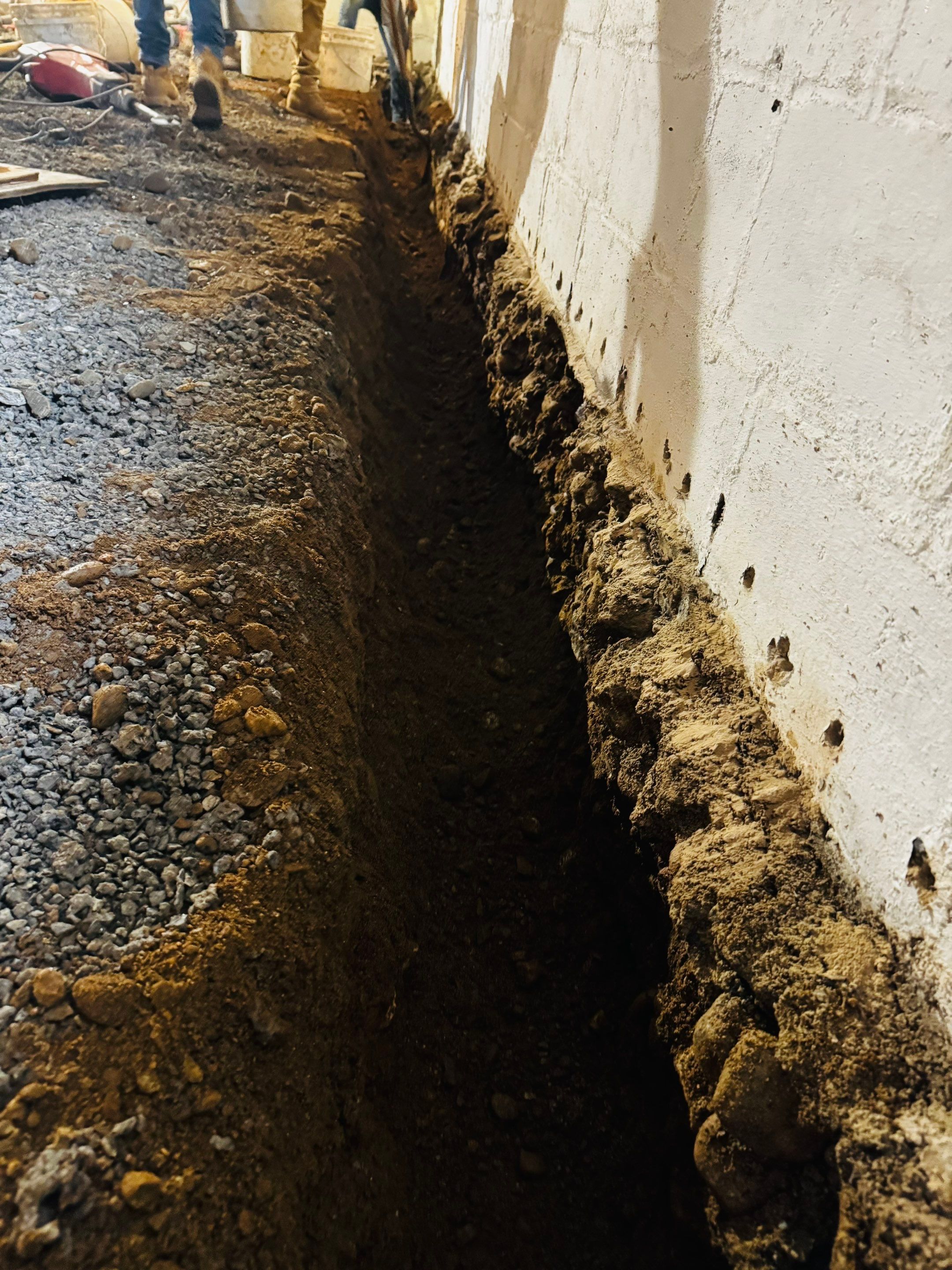 Concrete Floor Replacement and Interior French Drain Project in Morris Plains, New Jersey by Pure Service Pro, LLC 