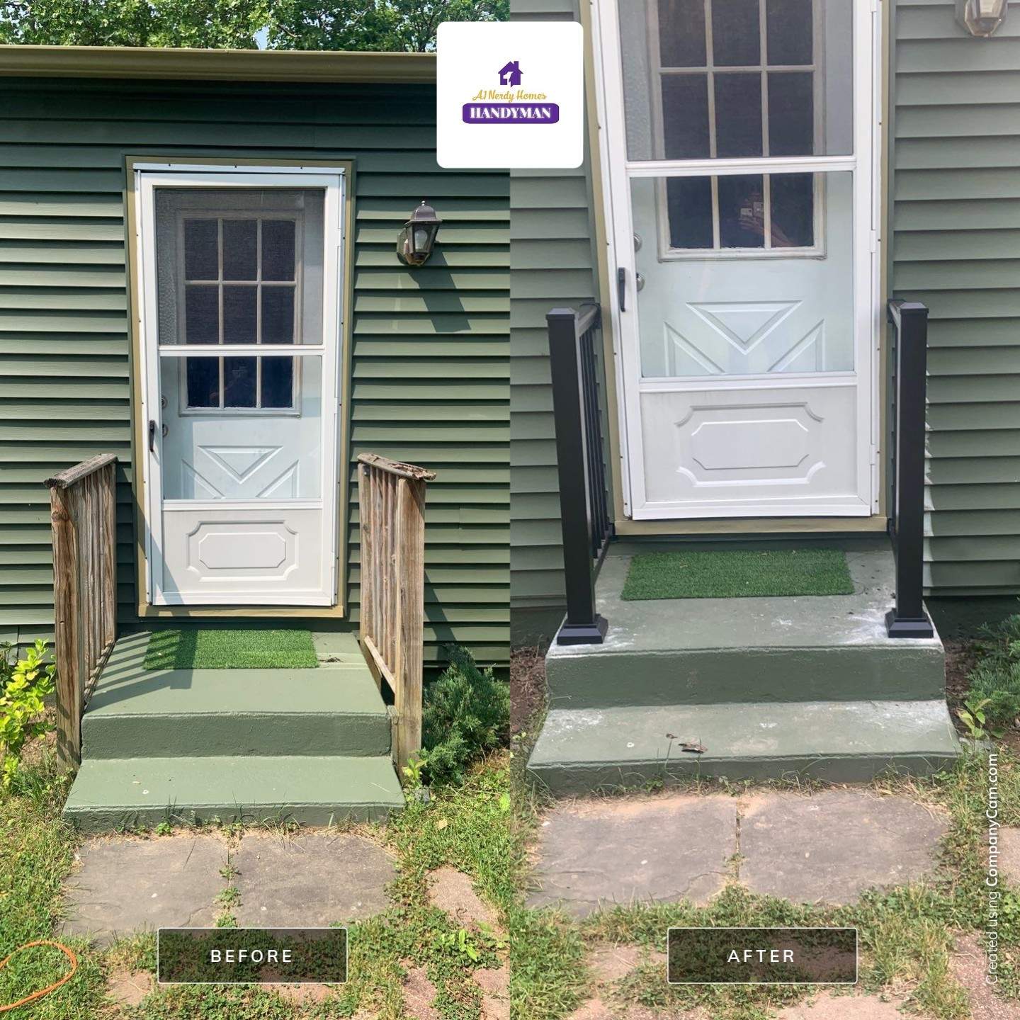 Exterior Handrailing Replacement by A1 NERDY HOMES LLC