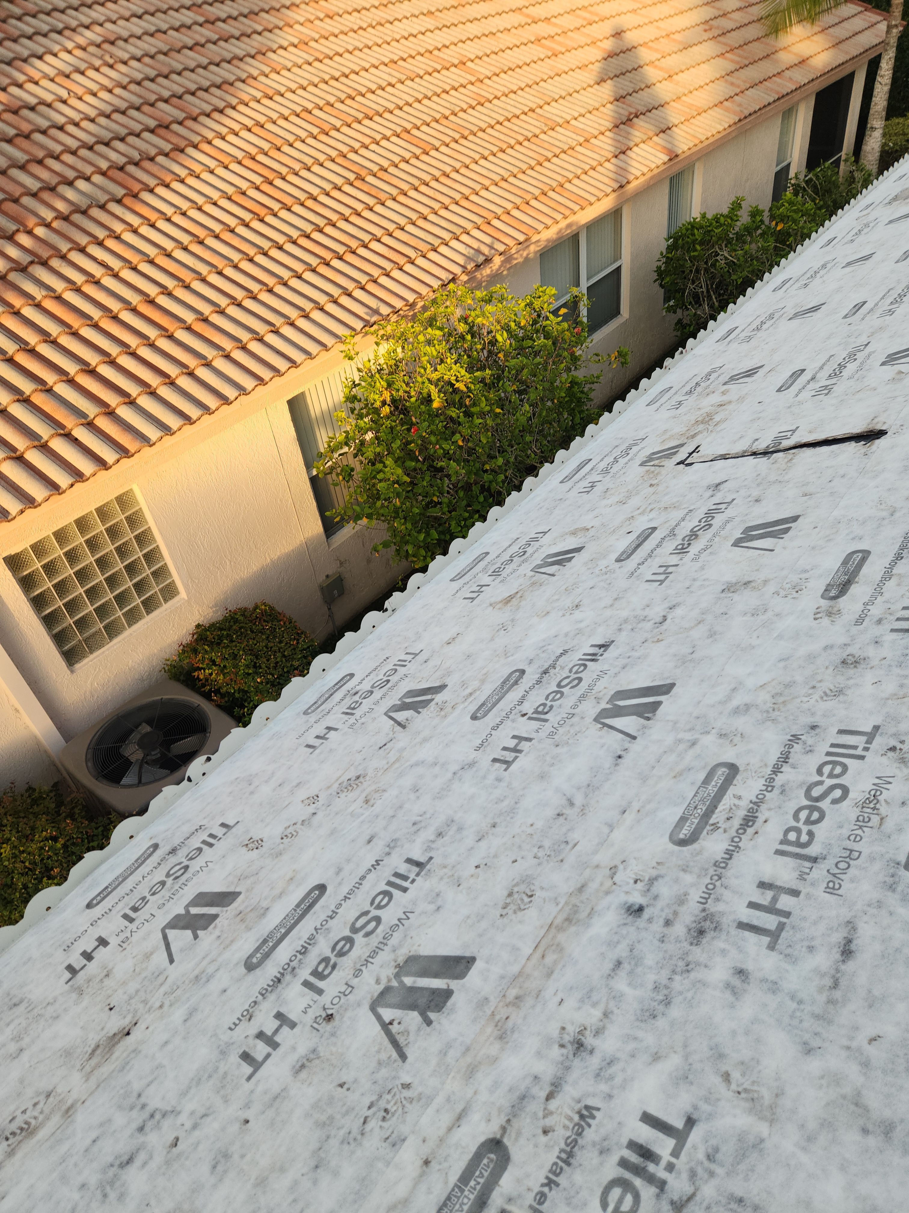Concrete Tile Roof Replacement and Wood Decking Repair in Boca Raton by Aastro Roofing