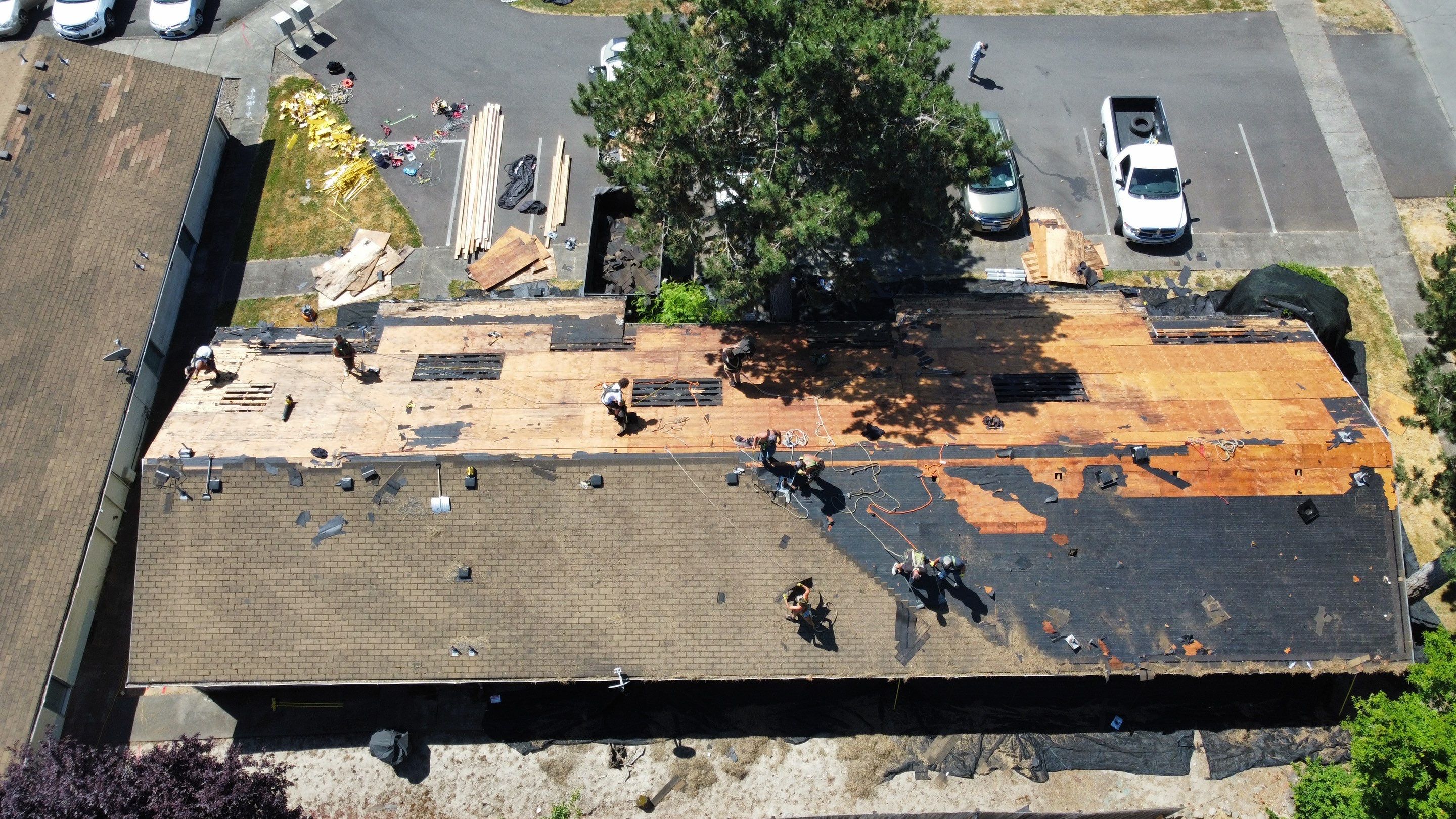 Residential Roofing Installation using IKO Dynasty (Color: Brownstone) by Orezona Building & Roofing Company, Inc.