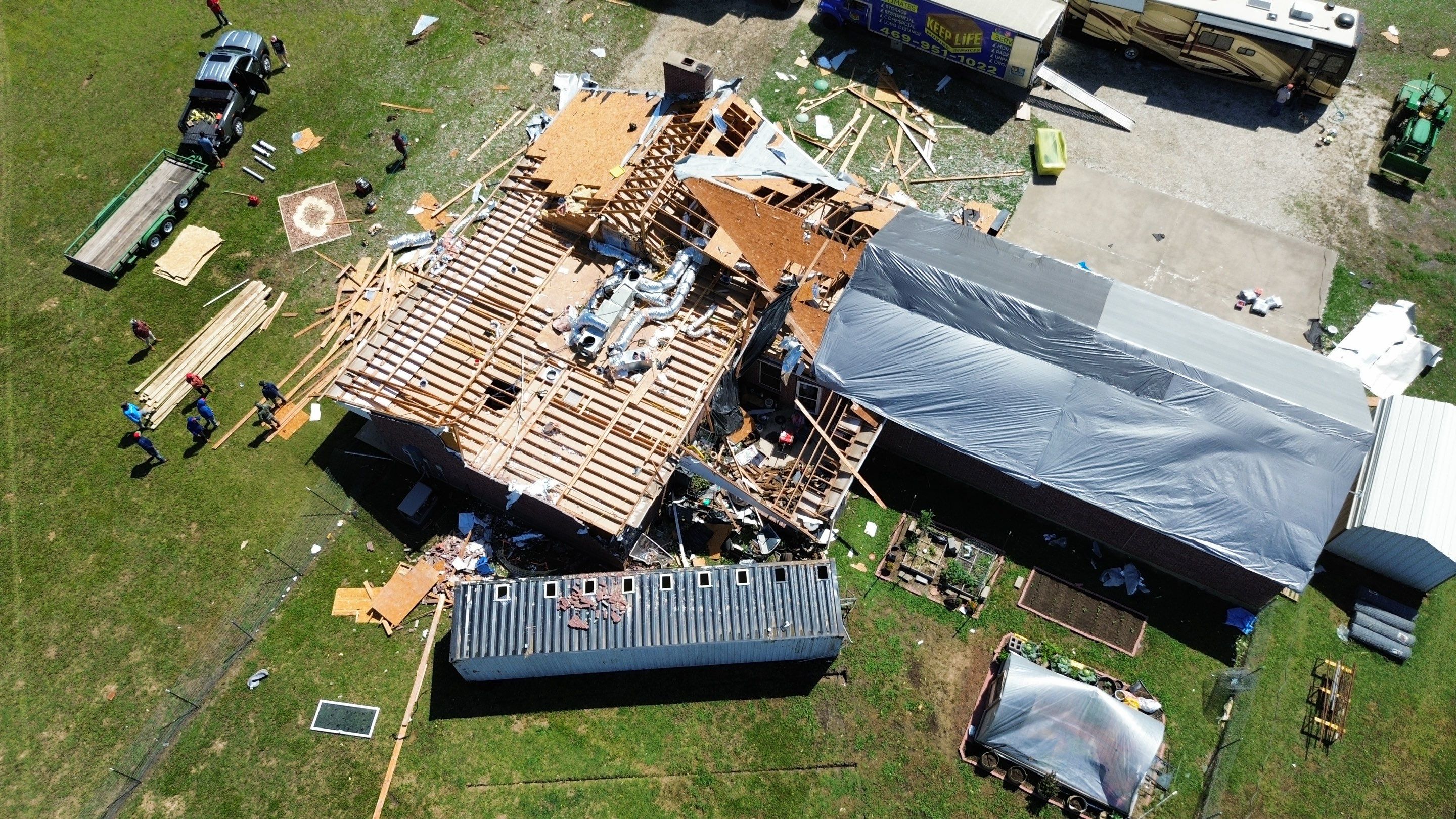 Tornado Recovery by First Out Roofing