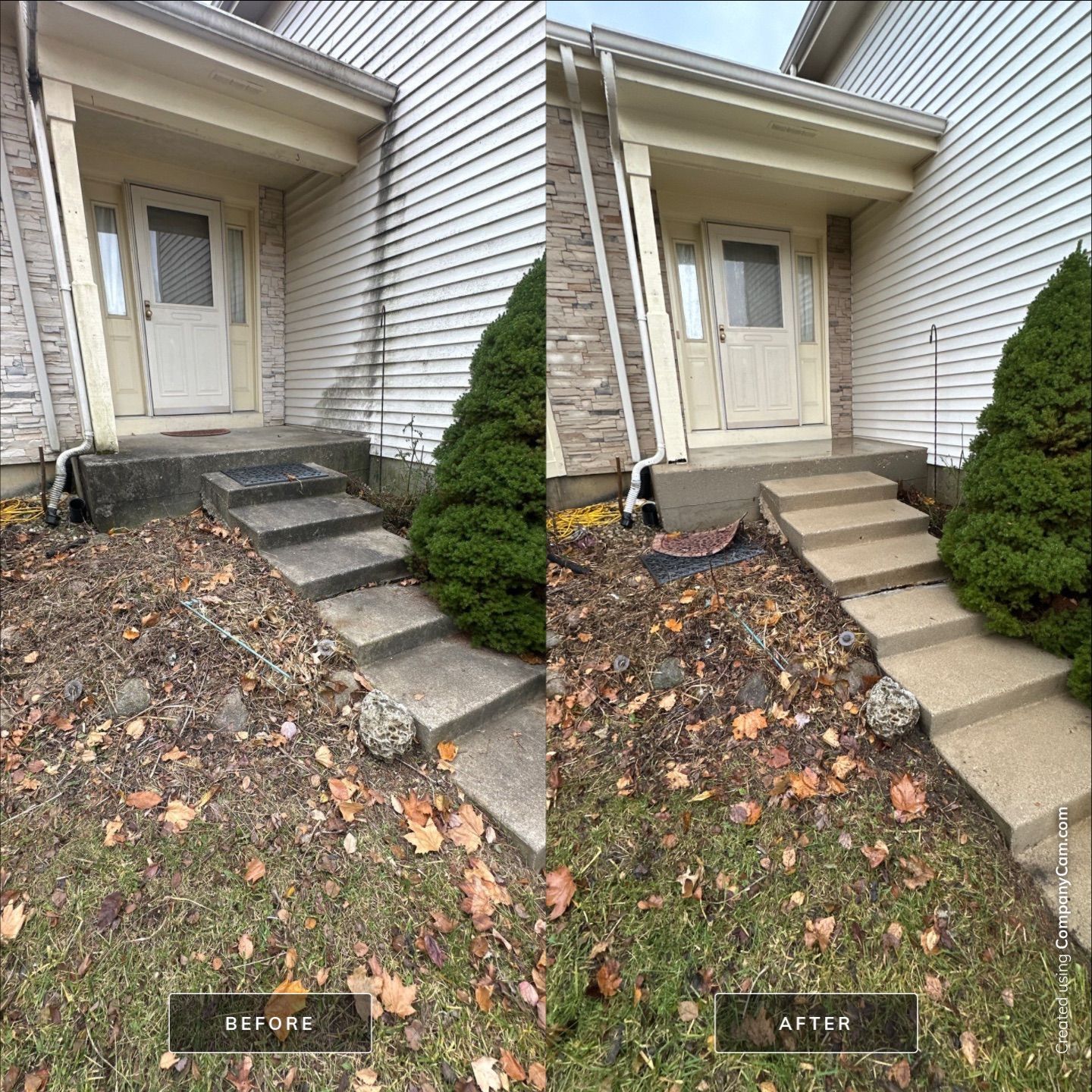 Project in Round Lake Beach by Simmons Power & Soft Washing