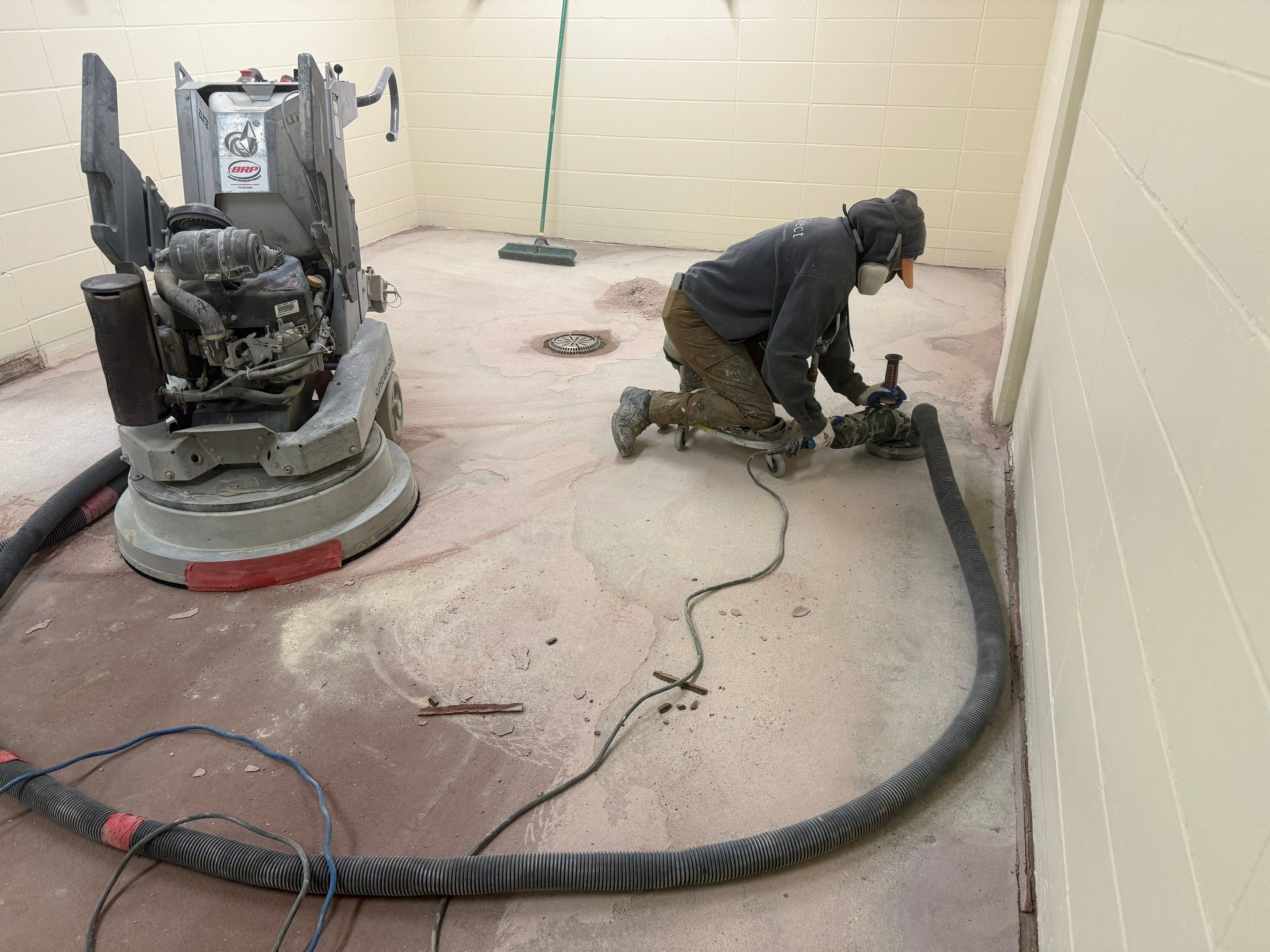 Seamless Epoxy Floor Coating at the Sioux Falls Canaries Facility by Select Painting, Coatings & Garage Cabinets