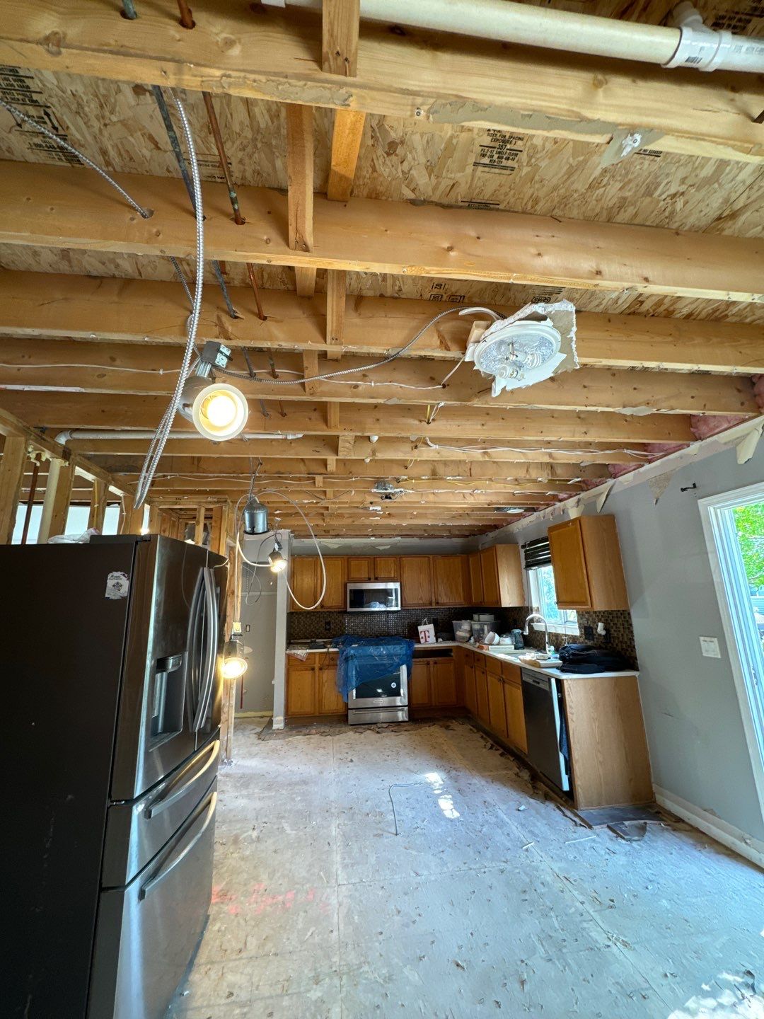 Toilet supply line break in 2nd level Master Bathroom by Chicagoland Water Medics