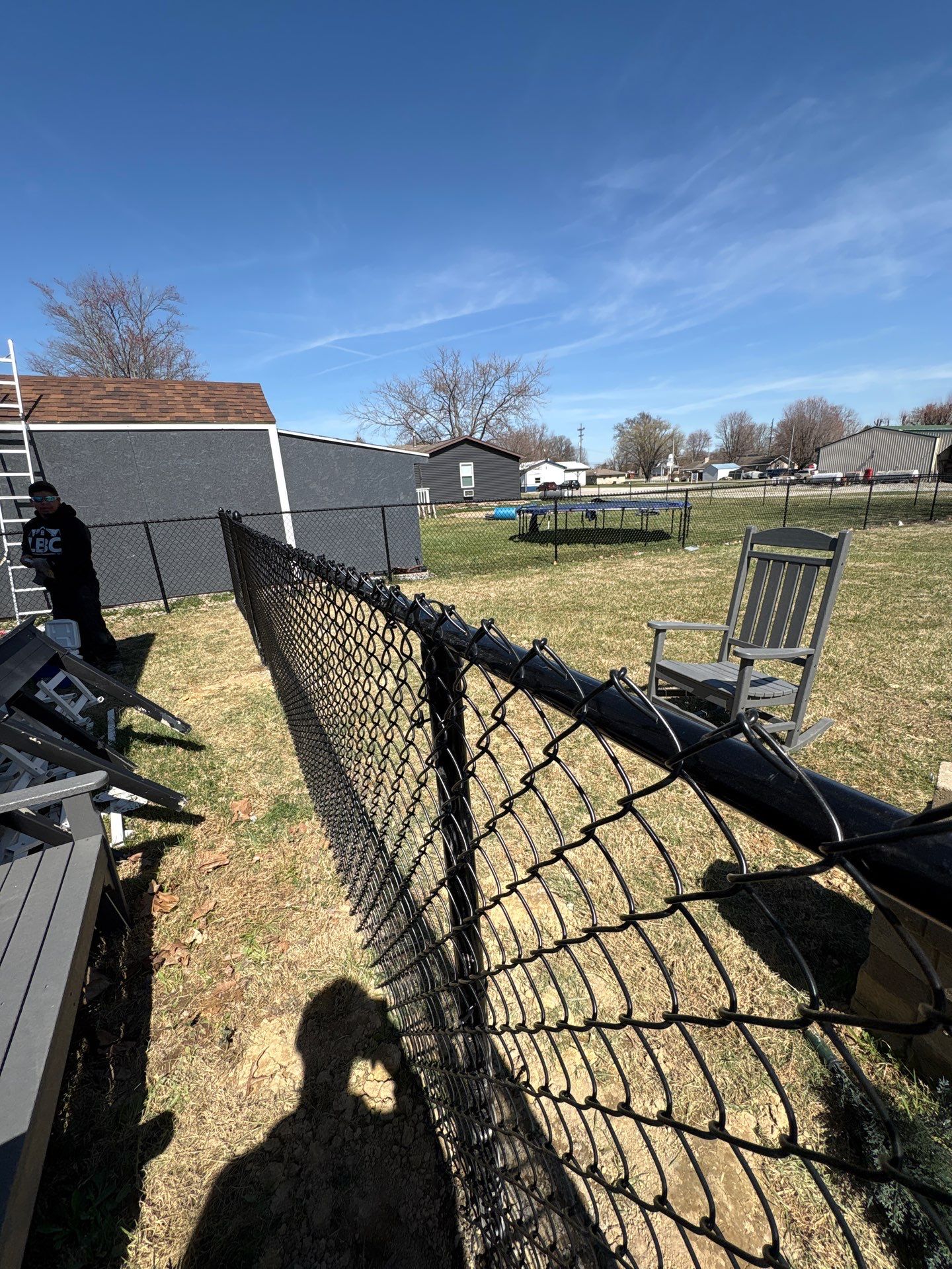 Fence Installation using Chain Link Fencing by Leach and Brown Construction LLC