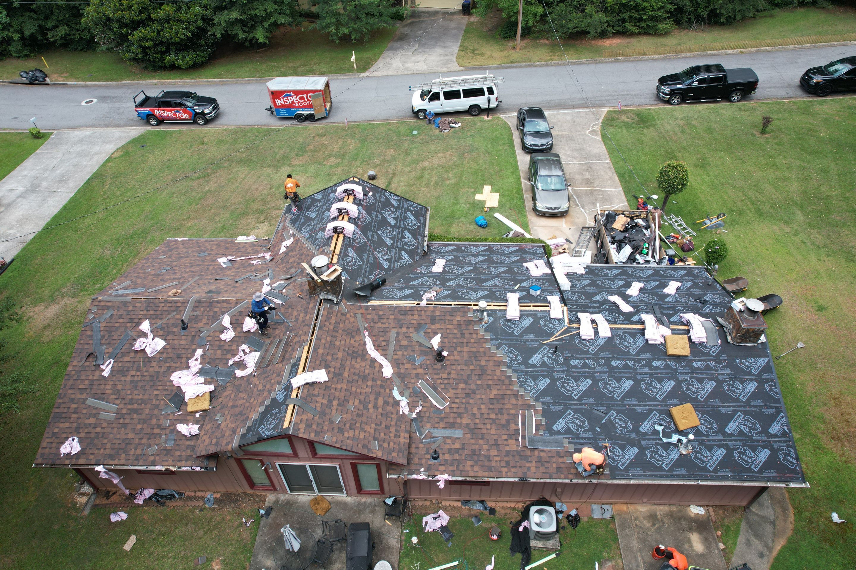 Residential Roofing Installation using Owens Corning by Inspector Roofing and Restoration