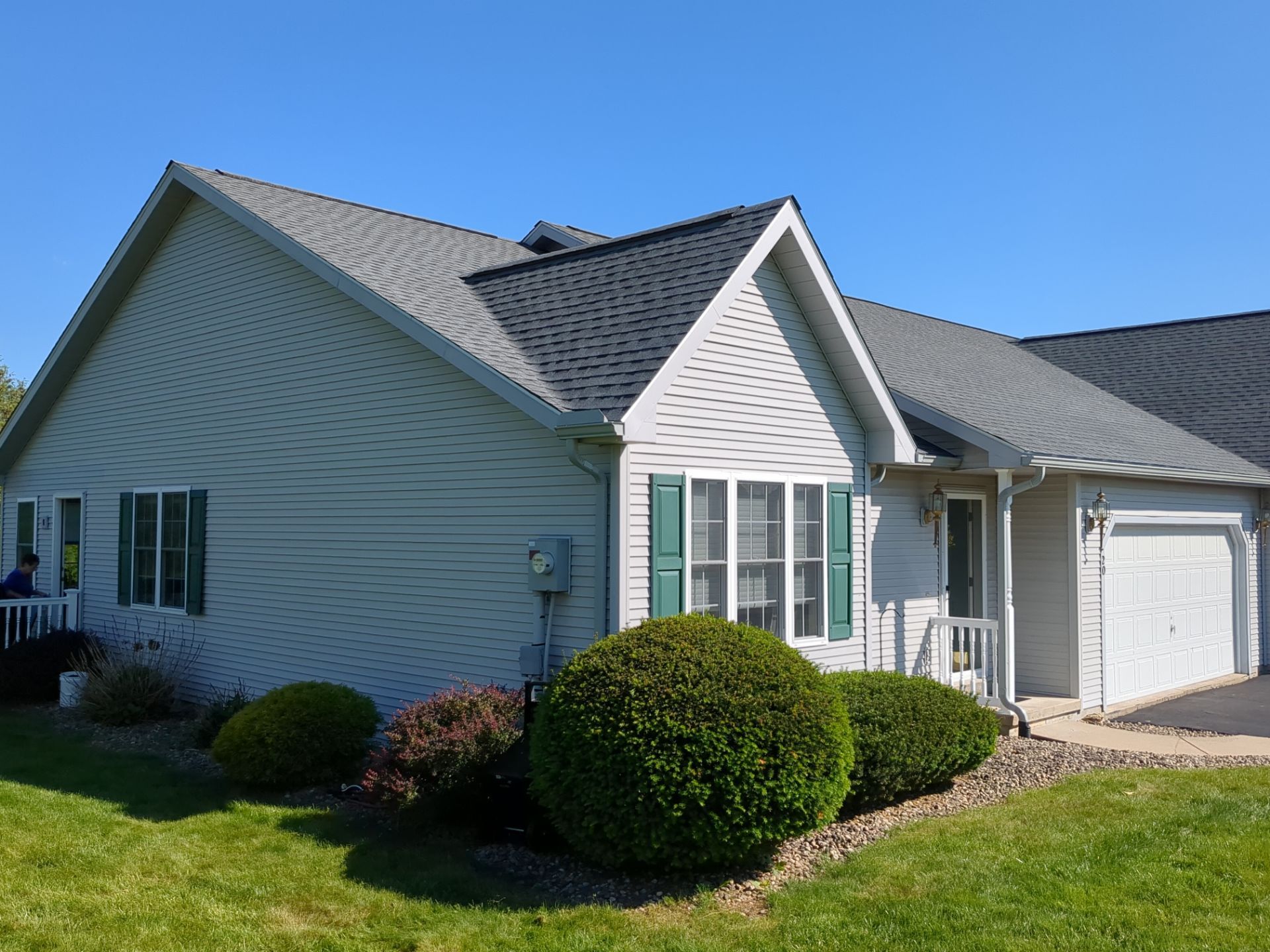 Pewter Gray Shingle Roof and Gutter Replacement in Elysburg by Esh Builders