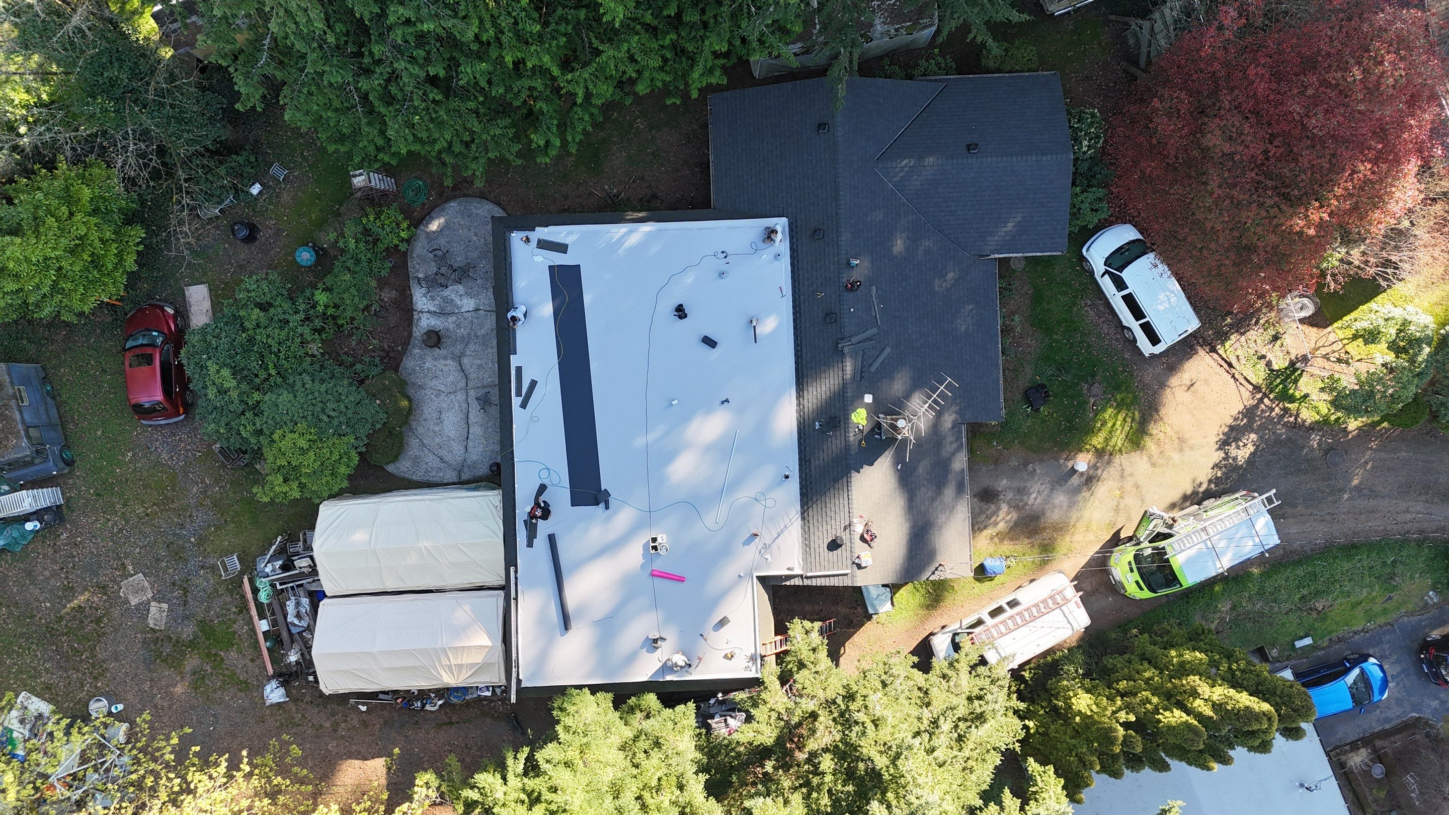 Residential Roofing Installation using GAF UHDZ Shingles by Roofing Formula LLC