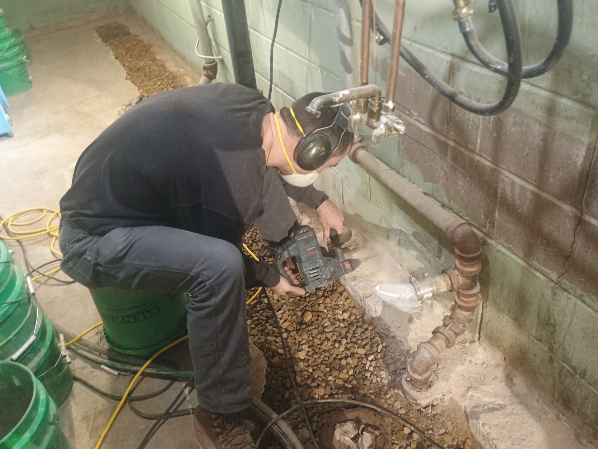 Helping Dan Get Going on His Remodel by Waterproofing Northeast