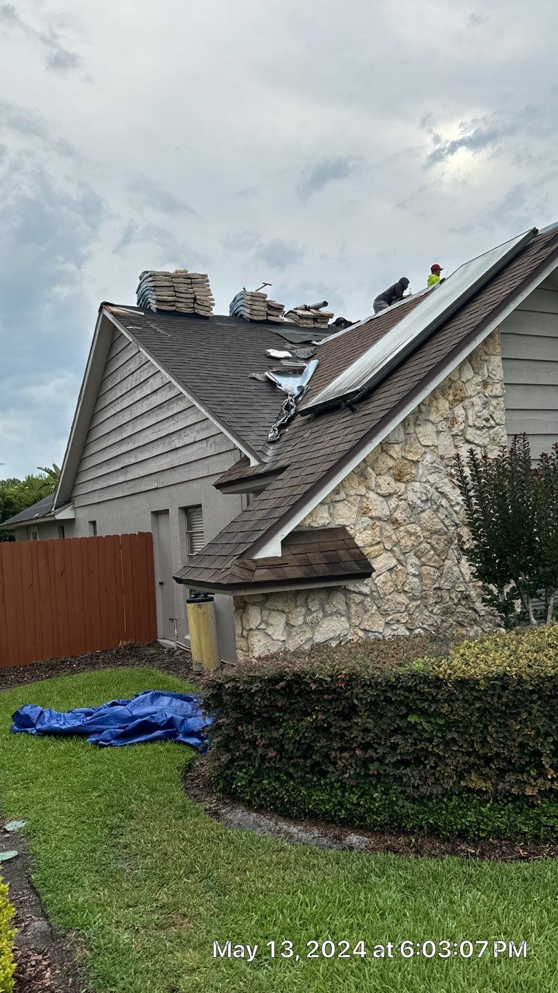 Asphalt Architectural Shingle Roof Replacement and Solar Integration in Longwood by Fortified Roofing Solutions Corp.