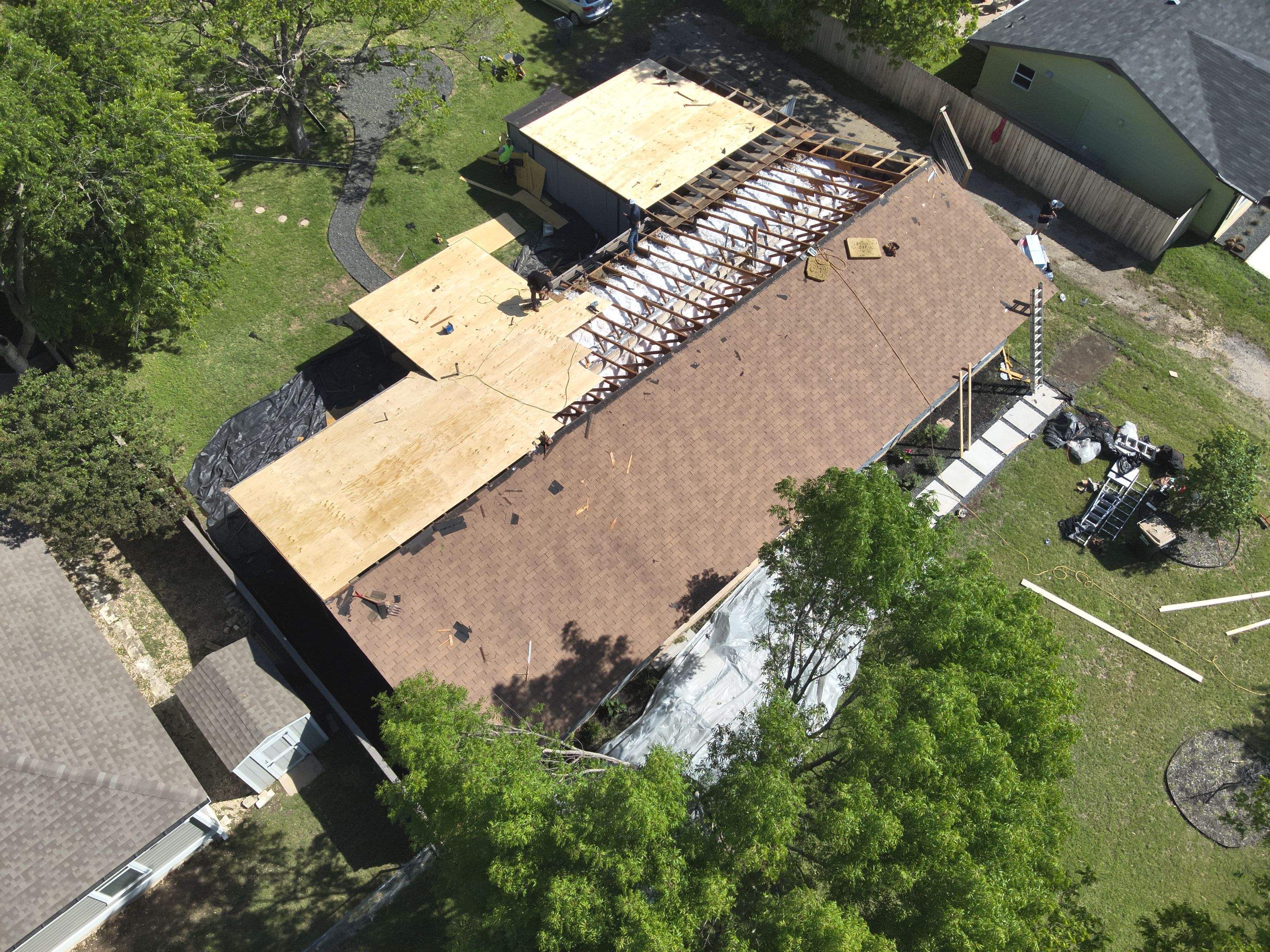 Residential Roof Replacement using GAF - HDZ - Charcoal by Action Exteriors Austin