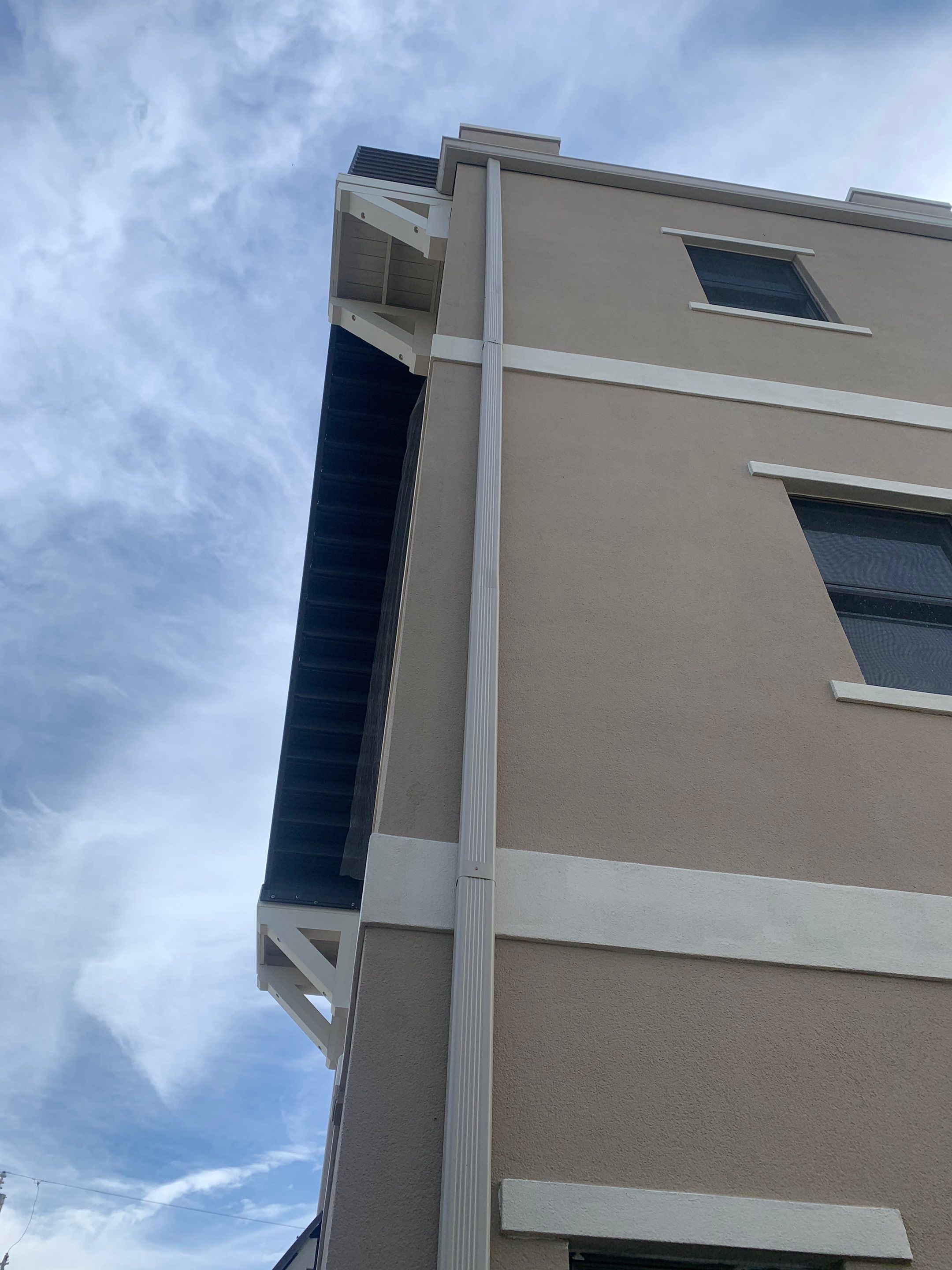Gutter Installation using Wicker Color K-Style Gutters by Gutter Professors