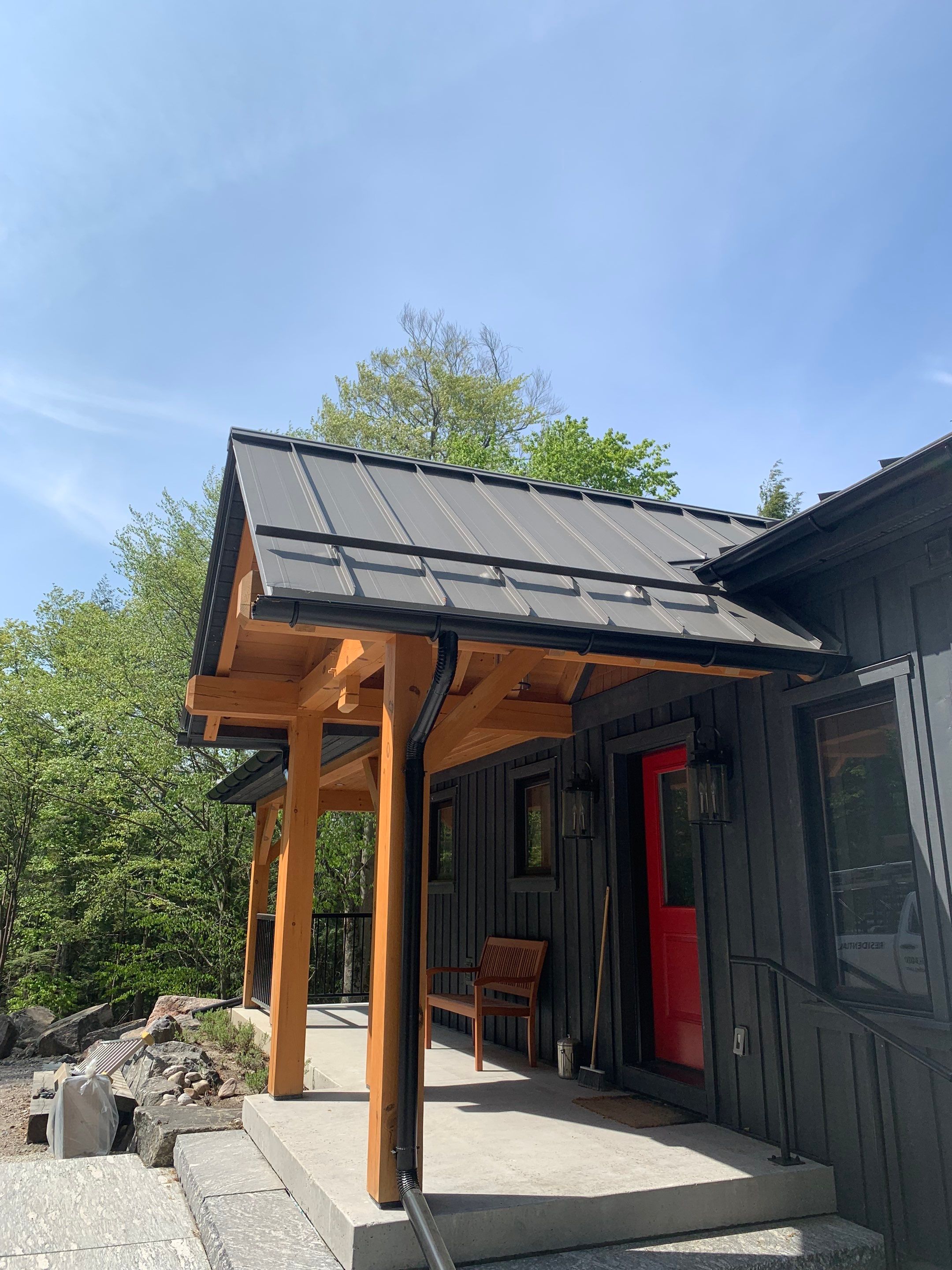 New Home Construction using 16" Standing Seam Panels by Jay Carter Roofing & Sheet Metal