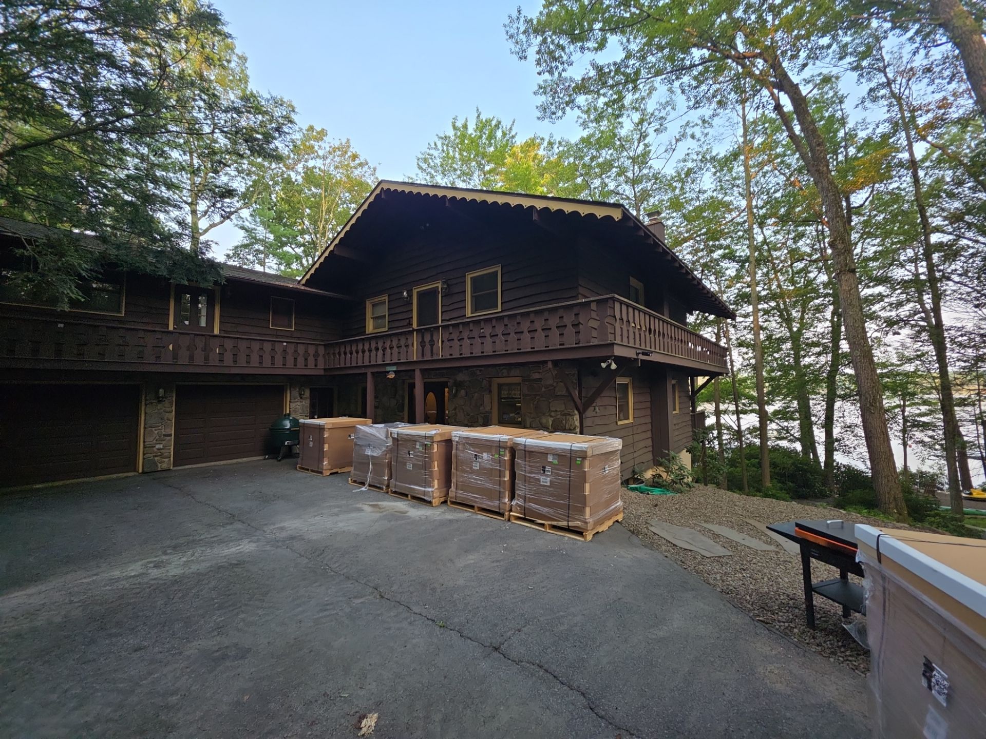 Stunning Tesla Solar Roof Cabin in the Woods by American Home Contractors