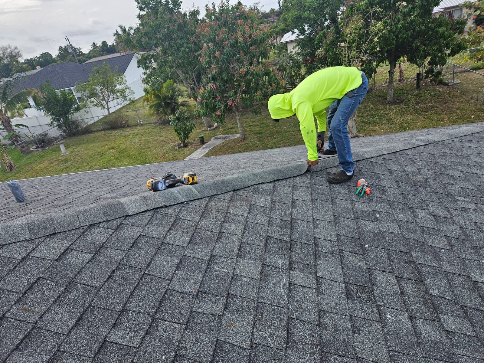 Residential Roofing Repair using Shingle and Solar Exhaust Fan Install by Four Peaks Roofing
