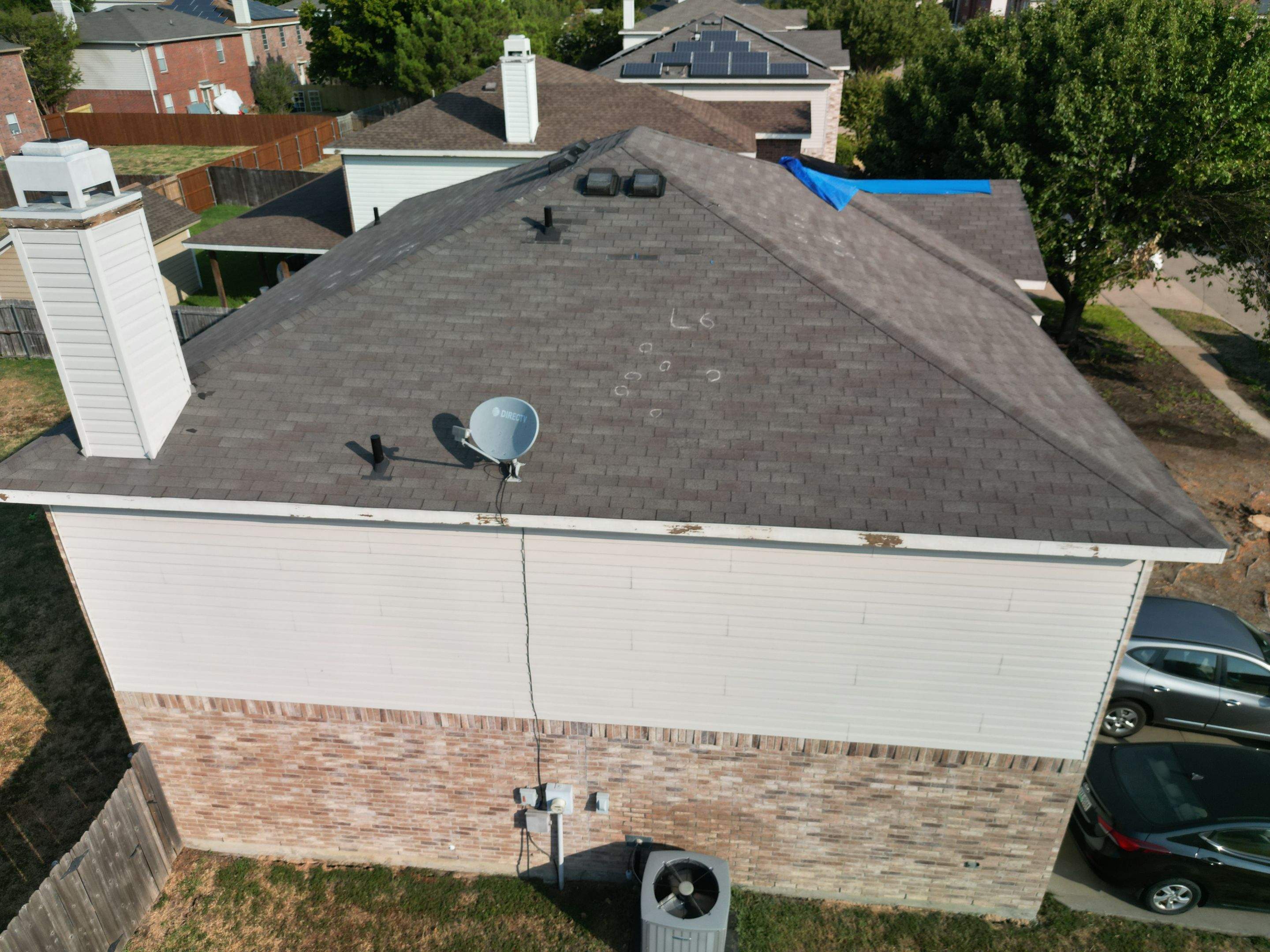 Full Roof Replacement, Chimney Rebuild and Interior Damage Replacement by First United Roofing & Construction