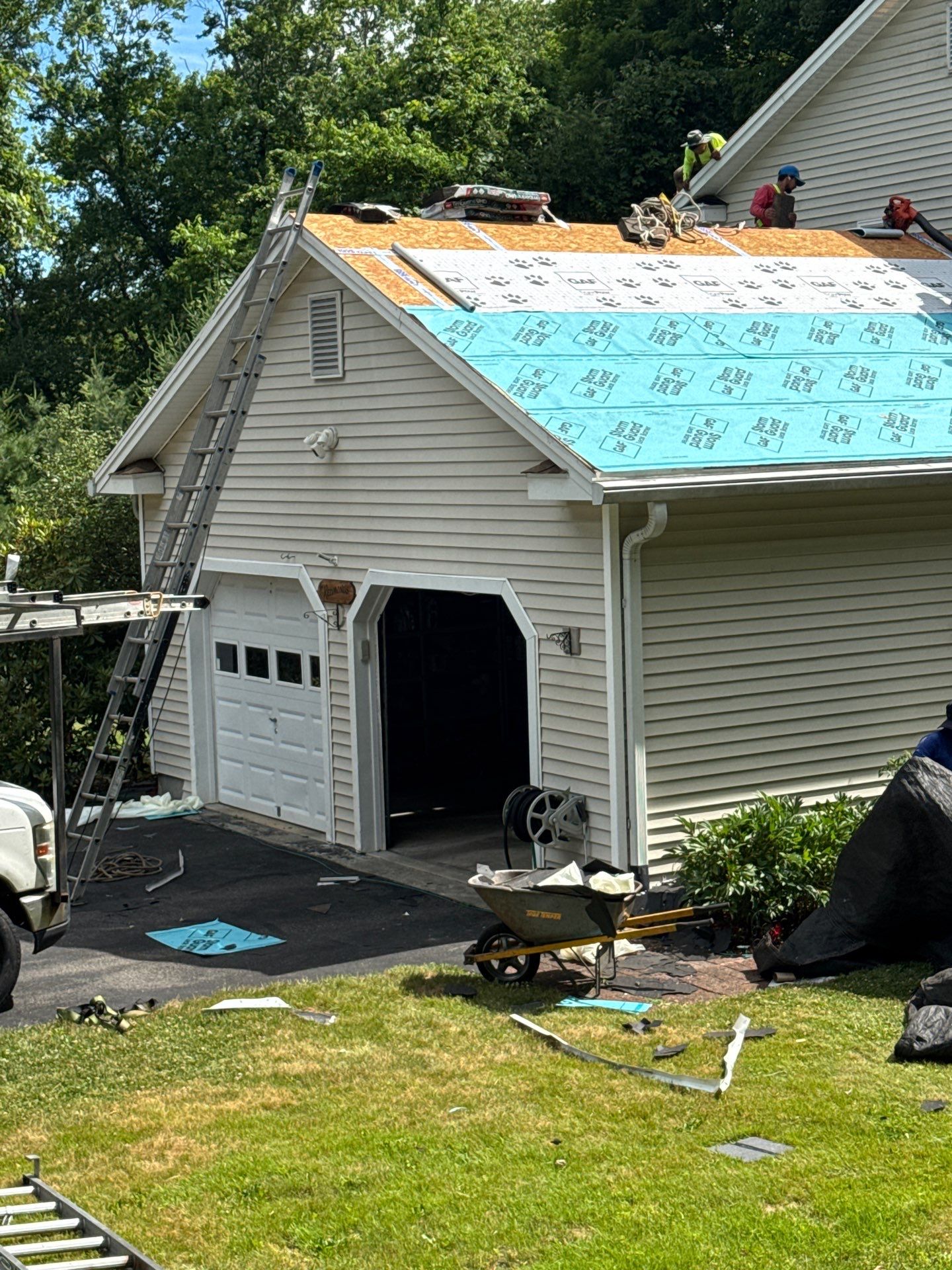 Brand new roof in Naugatuck, CT by DiGiorgi Roofing and Siding Inc