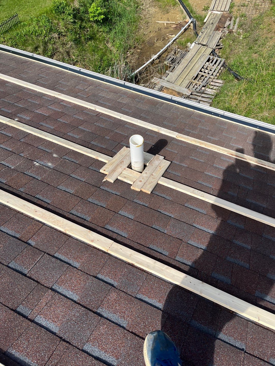Residential Roofing Installation using Perfromance Panel Metal - Black by RoofX 