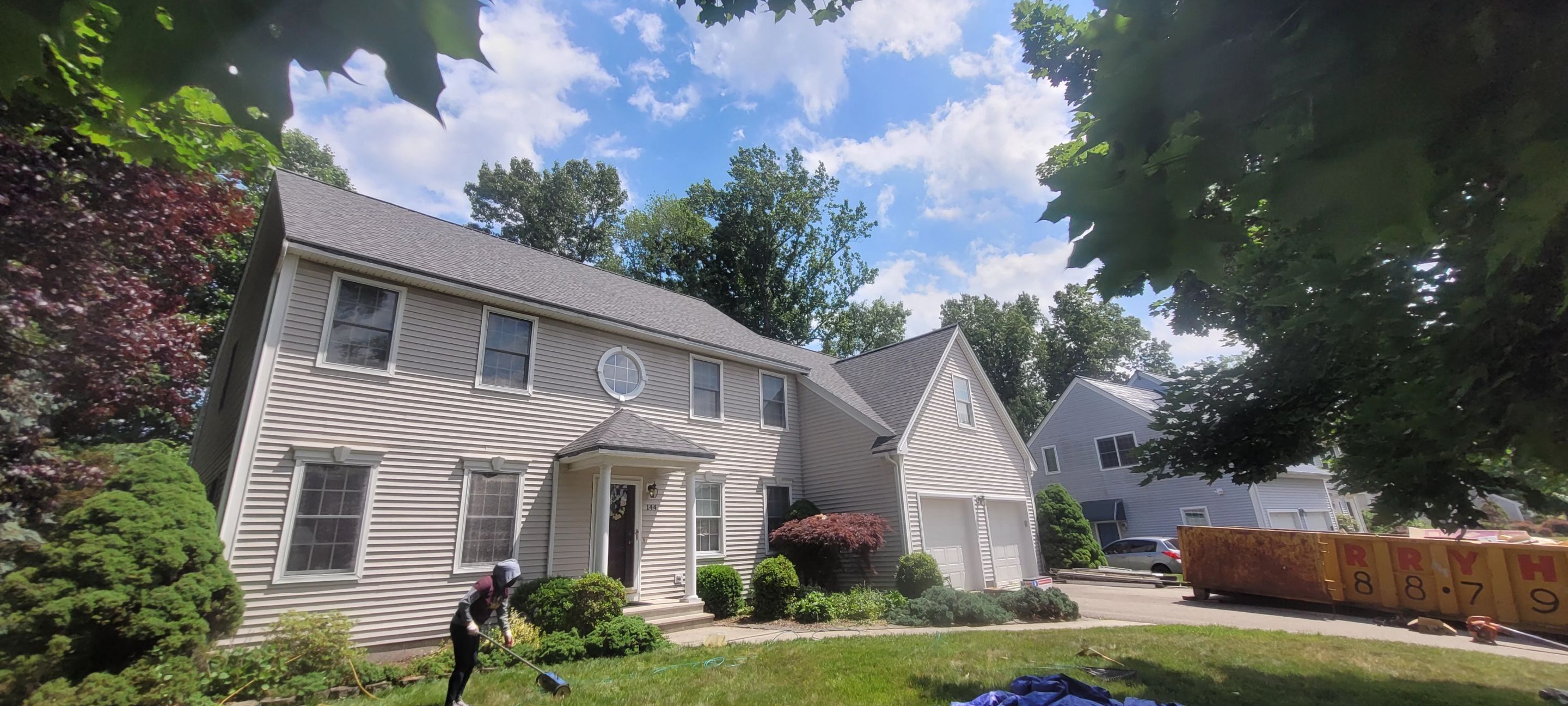 New Asphalt Shingled roof in Glastonbury by DiGiorgi Roofing and Siding Inc