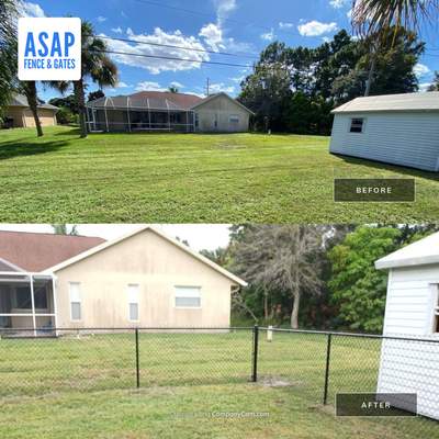 North Port, FL 4 ft. Tall Black Chain-link Fence